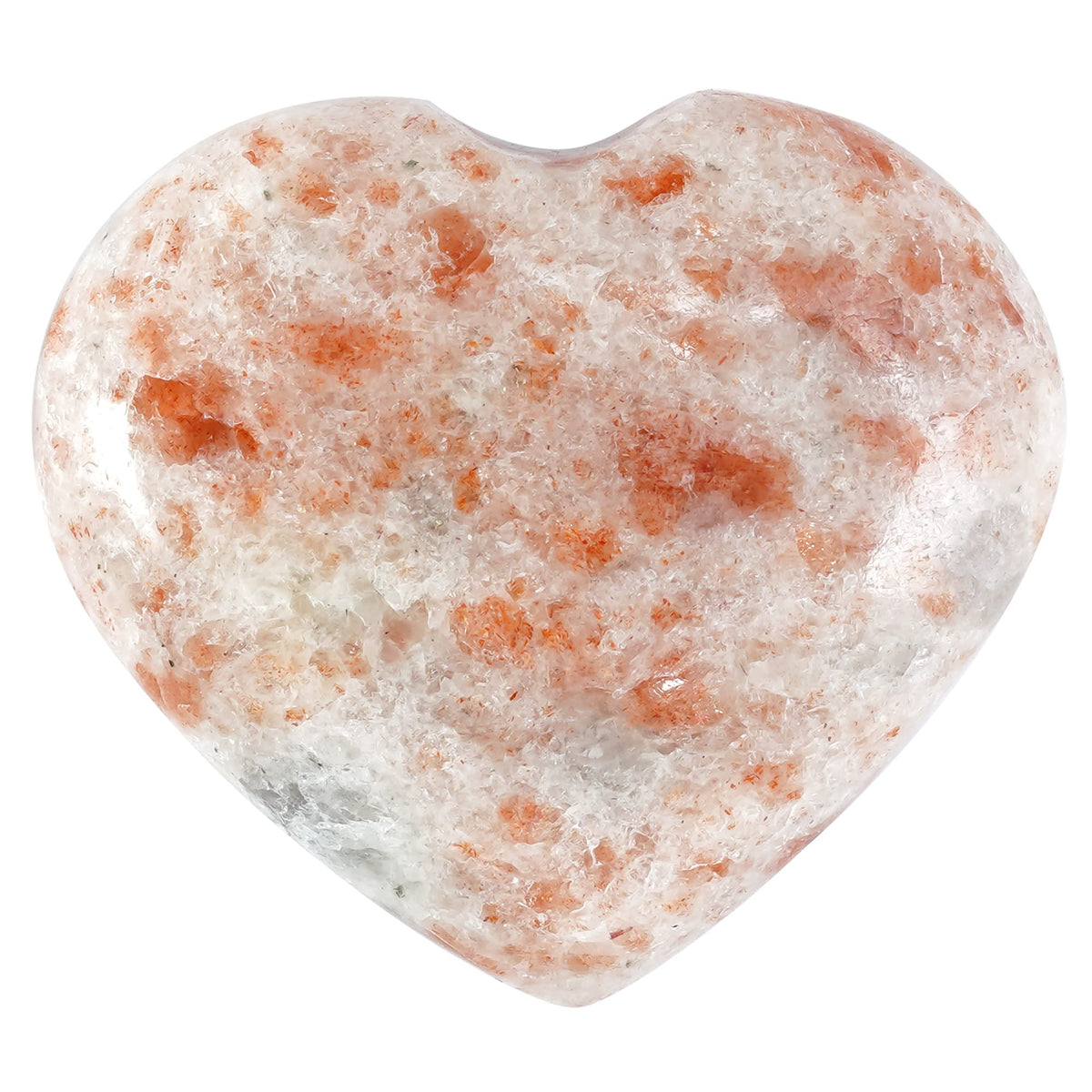 Crocon Sunstone Gemstone Big Heart Hand Carved Puff Stones Set Pocket Crystals Healing Tumble Collection Palm Worry Pocket Stone Good Luck Charm Gift Craft Home Decor Size 2 inch