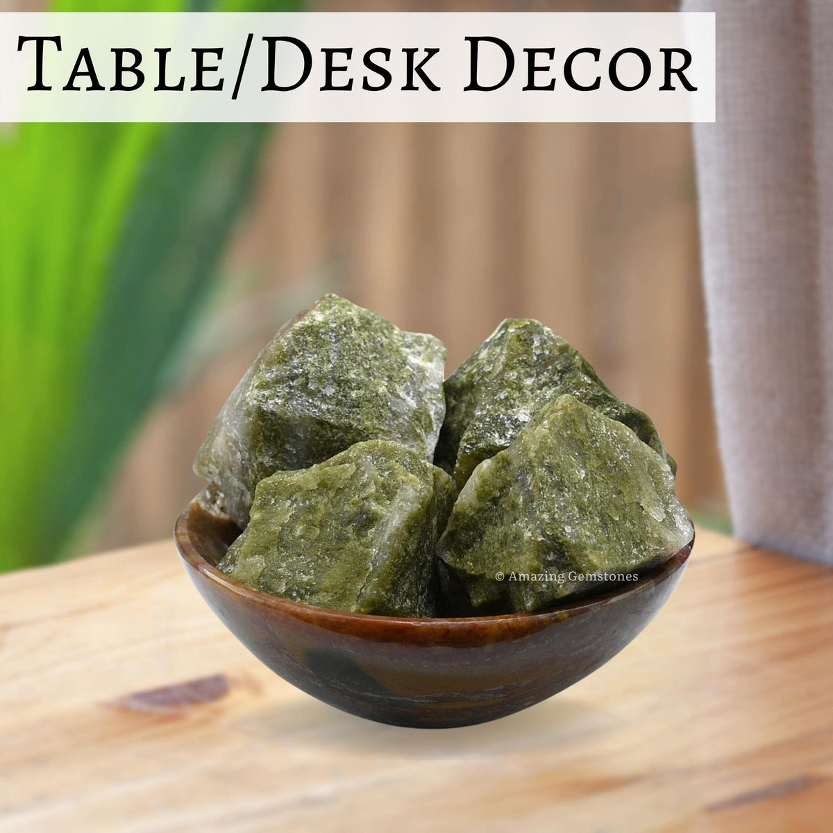 Amazing Gemstone Vesuvianite Raw Crystals and Healing Stones, Natural Rocks for Tumbling and DIY Raw Stones and Crystals (1 LB)