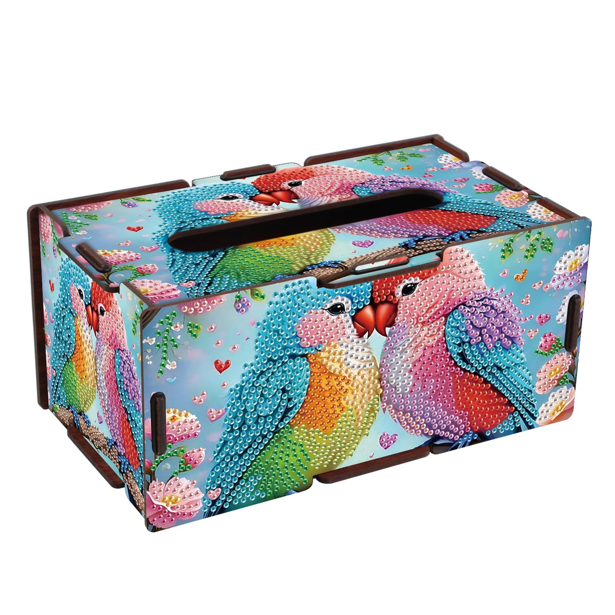 DIY Diamond Painting Tissue Box kit, Bird Shaped Tissue Box with Pull-Out Opening, Suitable for Home and Office Decoration, Ideal as a Handmade Art Gift for Adults