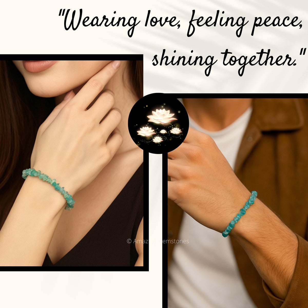 Amazing Gemstone Chips Bracelet (Apatite)