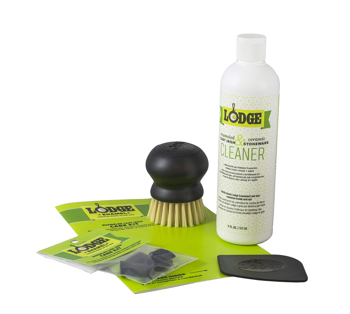 Lodge A-CAREE1 Enameled Cast Iron and Stoneware Care Kit, One Size, Assorted