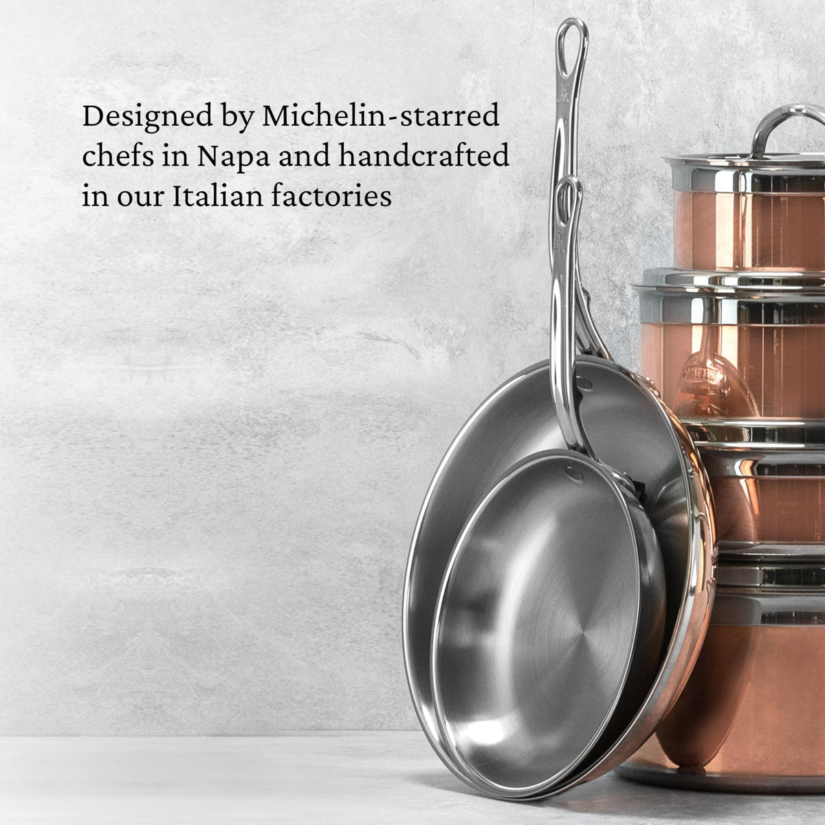 Hestan - CopperBond Collection - 100% Pure Copper Sauce Pan, Induction Cooktop Compatible, 1.5 Quart