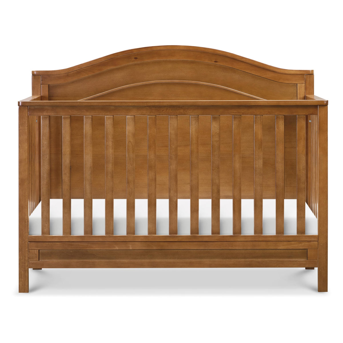 Davinci Charlie 4-in-1 Convertible Baby Crib - GREENGUARD Gold Certified Convertible Crib to Toddler Bed, Daybed, Full-Size Wooden Bed, Durable, 4 Adjustable Mattress Heights - Chestnut