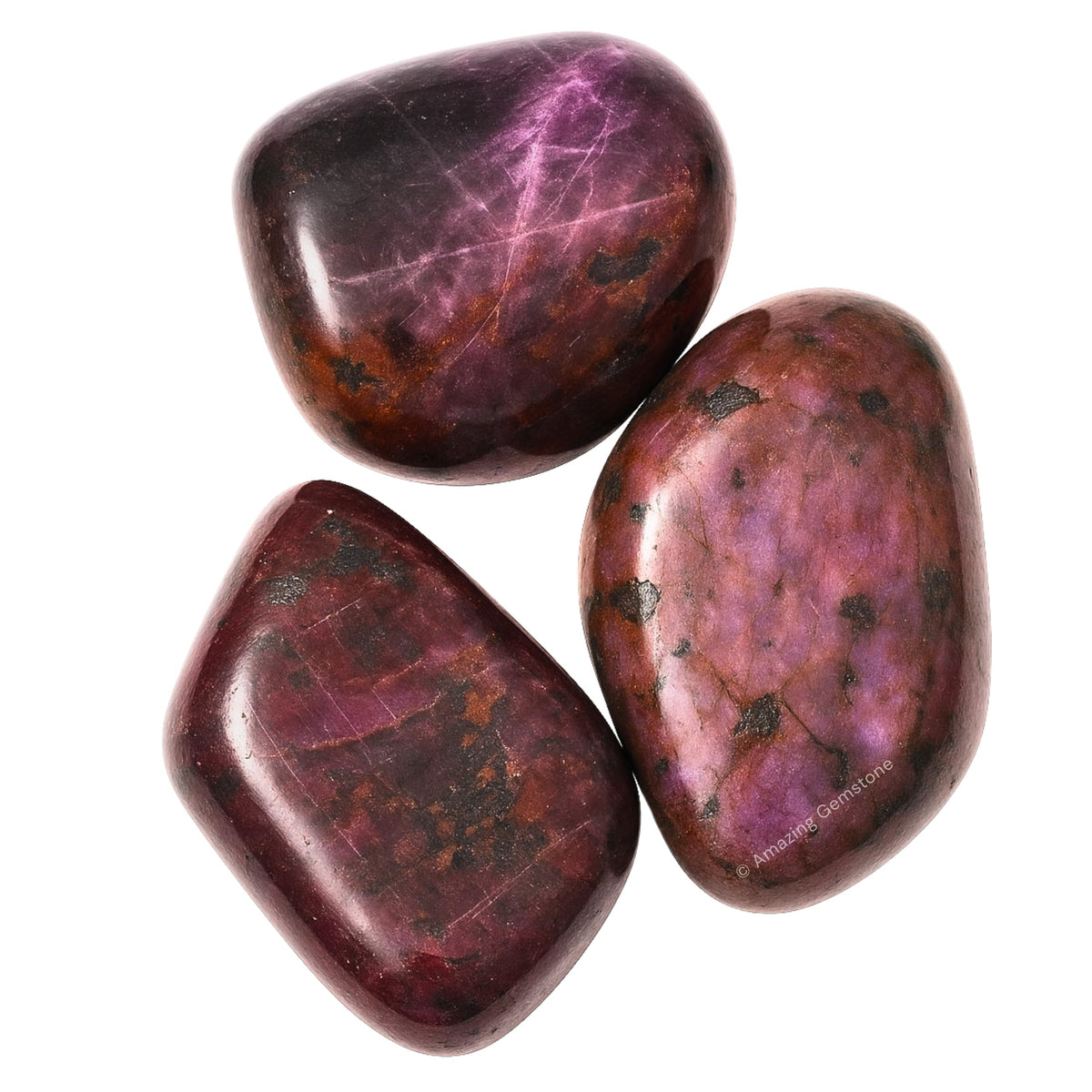 Amazing Gemstone Ruby Crystals and Healing Stones Tumbled, 1 Oz Ruby Stone Gem Stones, Natural Healing Stones for Energy Balance, Stress Relief - Polished Gems Rocks