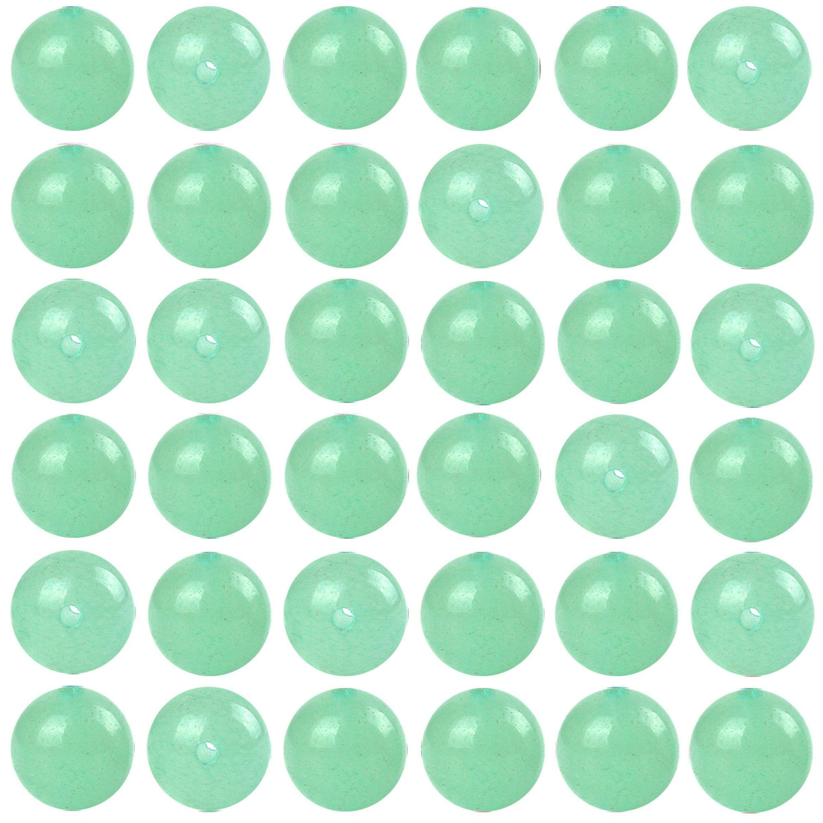 Natural Stone Beads 100pcs 8mm Green Aventurine Round Genuine Real Stone Beading Loose Gemstone DIY Charm Smooth Beads for Bracelet Necklace Earrings Jewelry Making (Green Aventurine, 8mm)