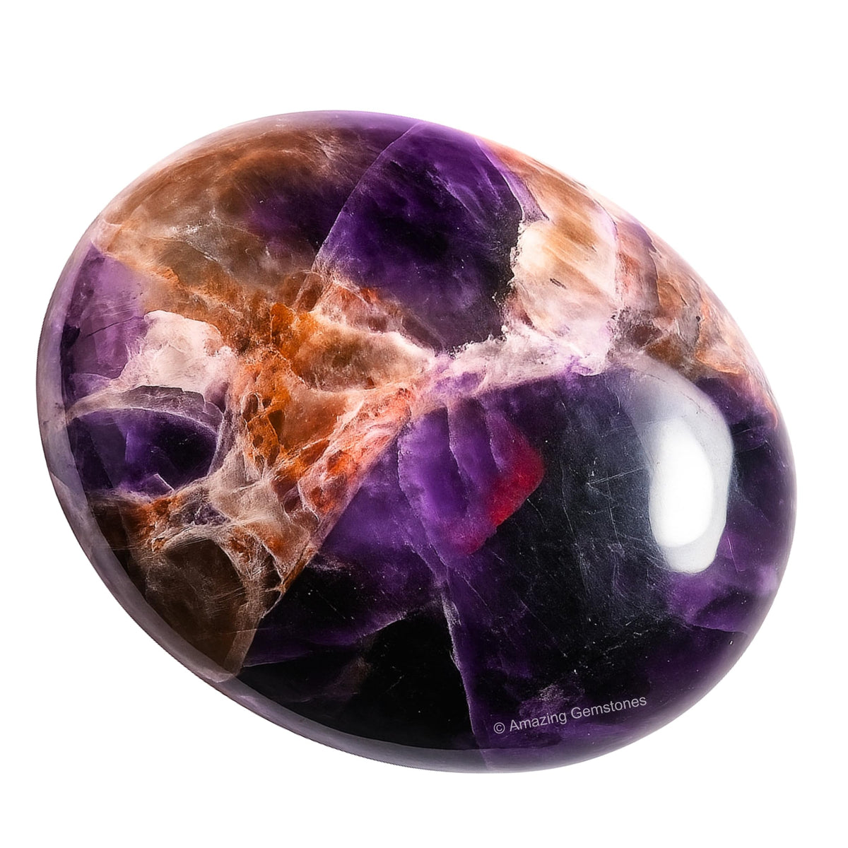 Dreamy Amethyst Crystals and Healing Stones - Large Palm Stone Crystals Piedra - Crystal for Good Luck, Positive Energy, Meditation - Unique Stocking Stuffers and Birthday Gifts for Women, Men