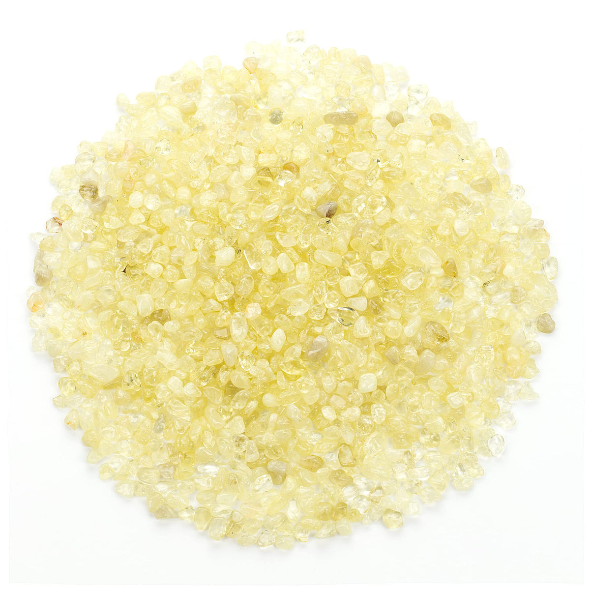 Cherry Tree Collection 1/2 Pound Polished Tumbled Gemstone Chips, Pebbles, Crystal Chips Bulk for Jewelry Making, Healing, Plants, Succulents, Aquariums, Decoration, Chakra (Lemon Jade)