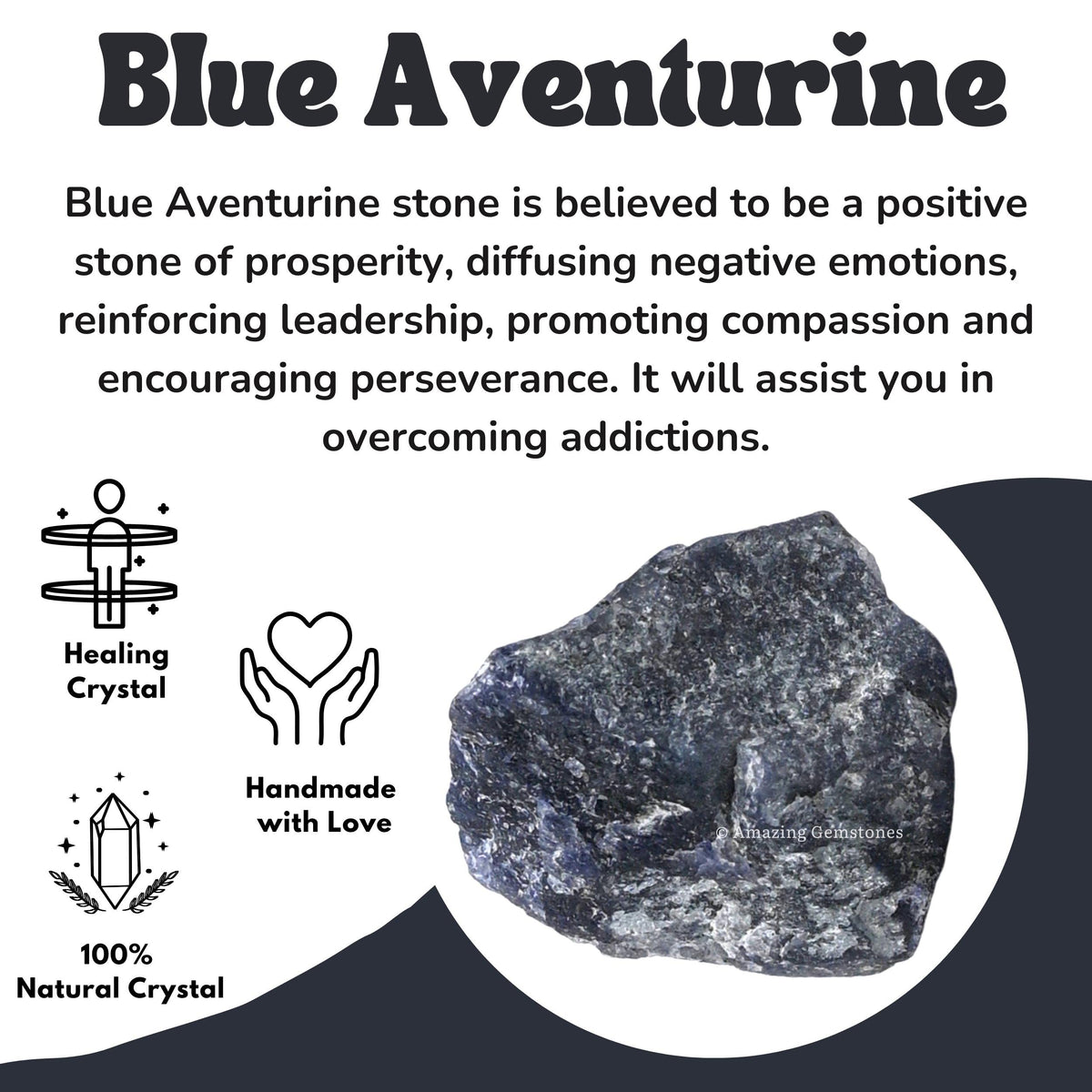 Amazing Gemstone Blue Aventurine Raw Crystals and Healing Stones, Natural Rocks for Tumbling - DIY Raw Stones and Crystals, 2 Pieces