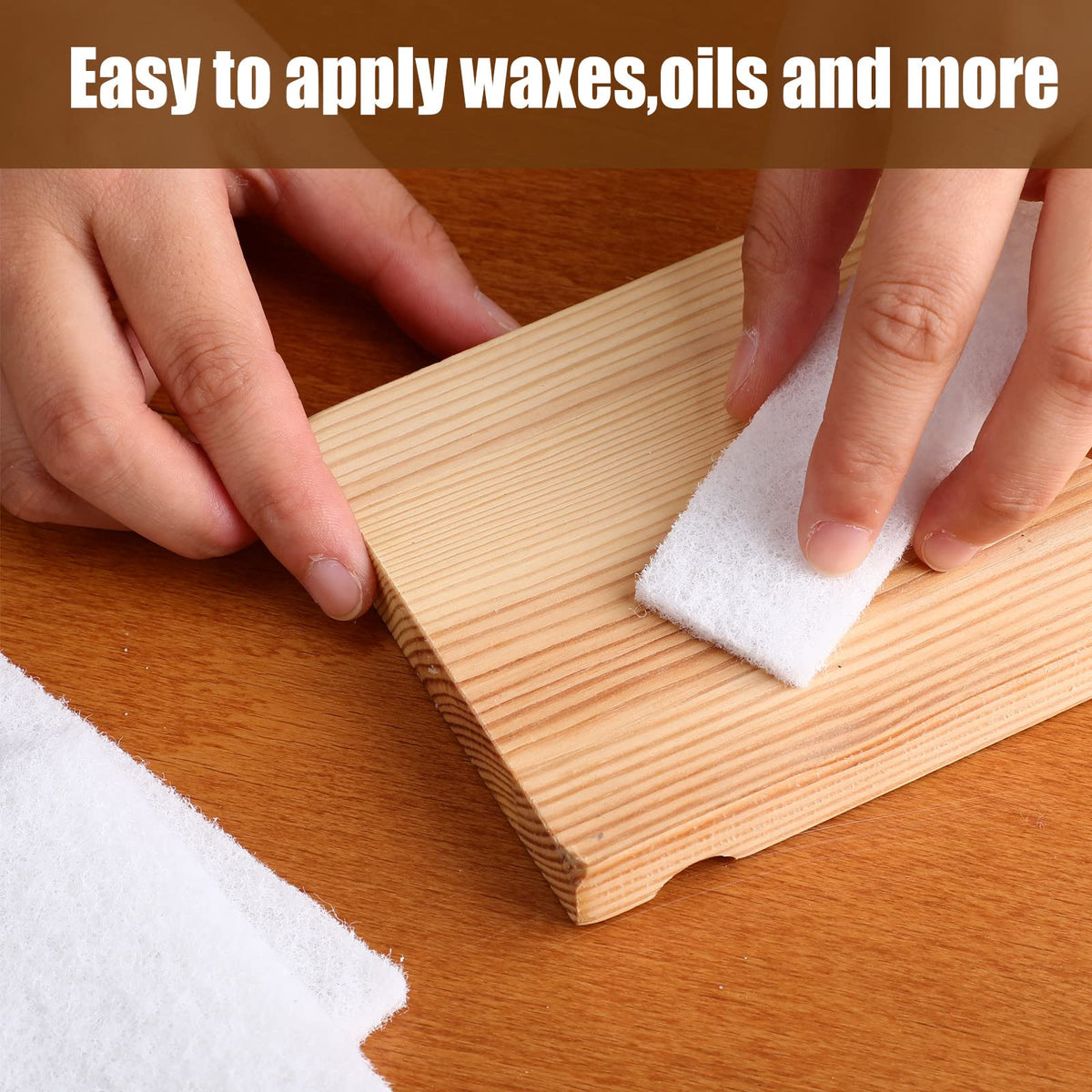 20 Pieces White Scrubbing Pad Non Scratch Scouring Pads Non Woven Scouring Sponge Multipurpose Abrasive Multi Surface Scrubber for Cleaning Polishing(4.5 x 9.8 Inch)