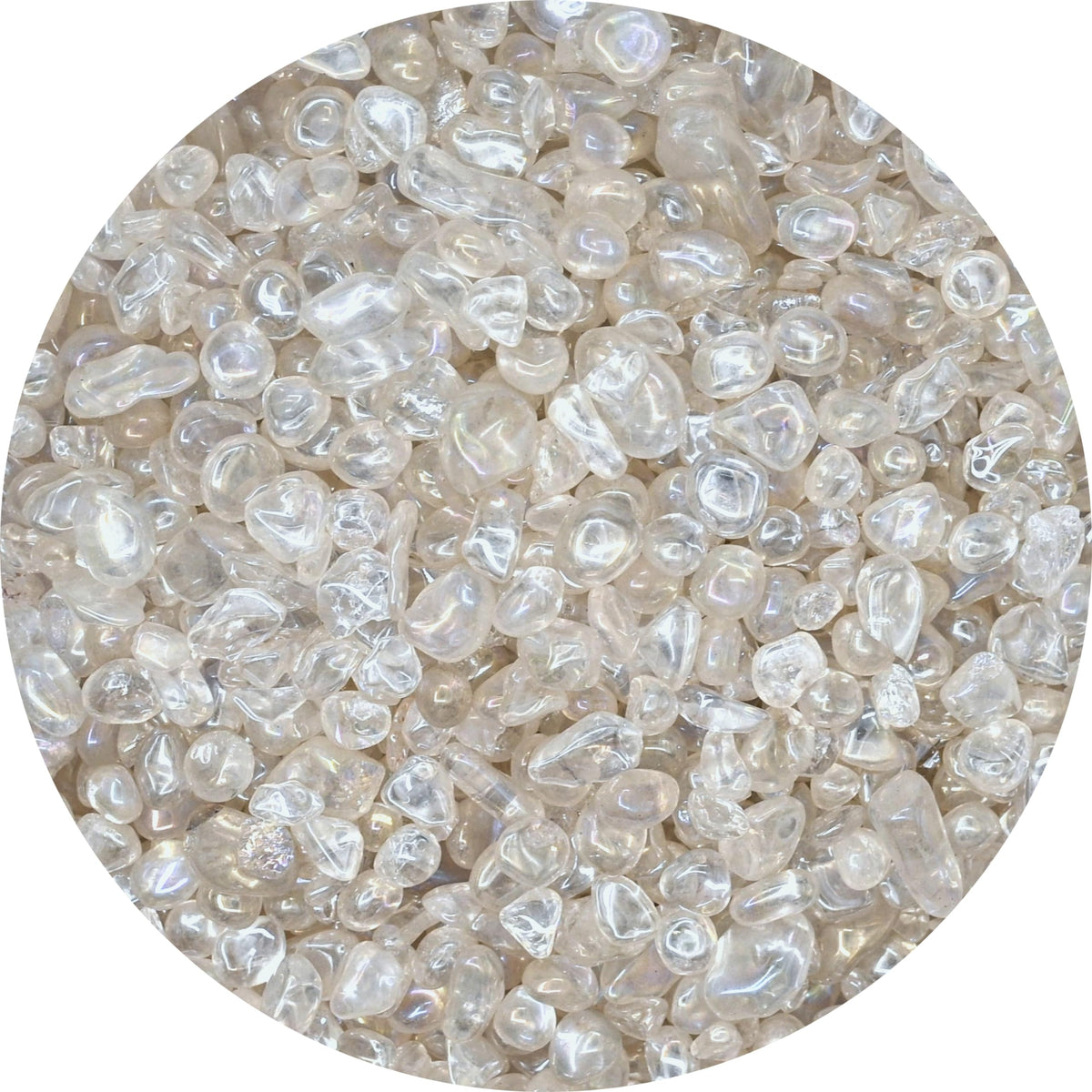 Amazing Gemstone Angel Aura Quartz Crystal Chips Aquarium Gravel Rocks - Bulk Fish Tank Gravel, Small Tumbled Stone Chips, Tiny Crystals for Decoration (Natural AAA Grade Gemstones), 1 Pound