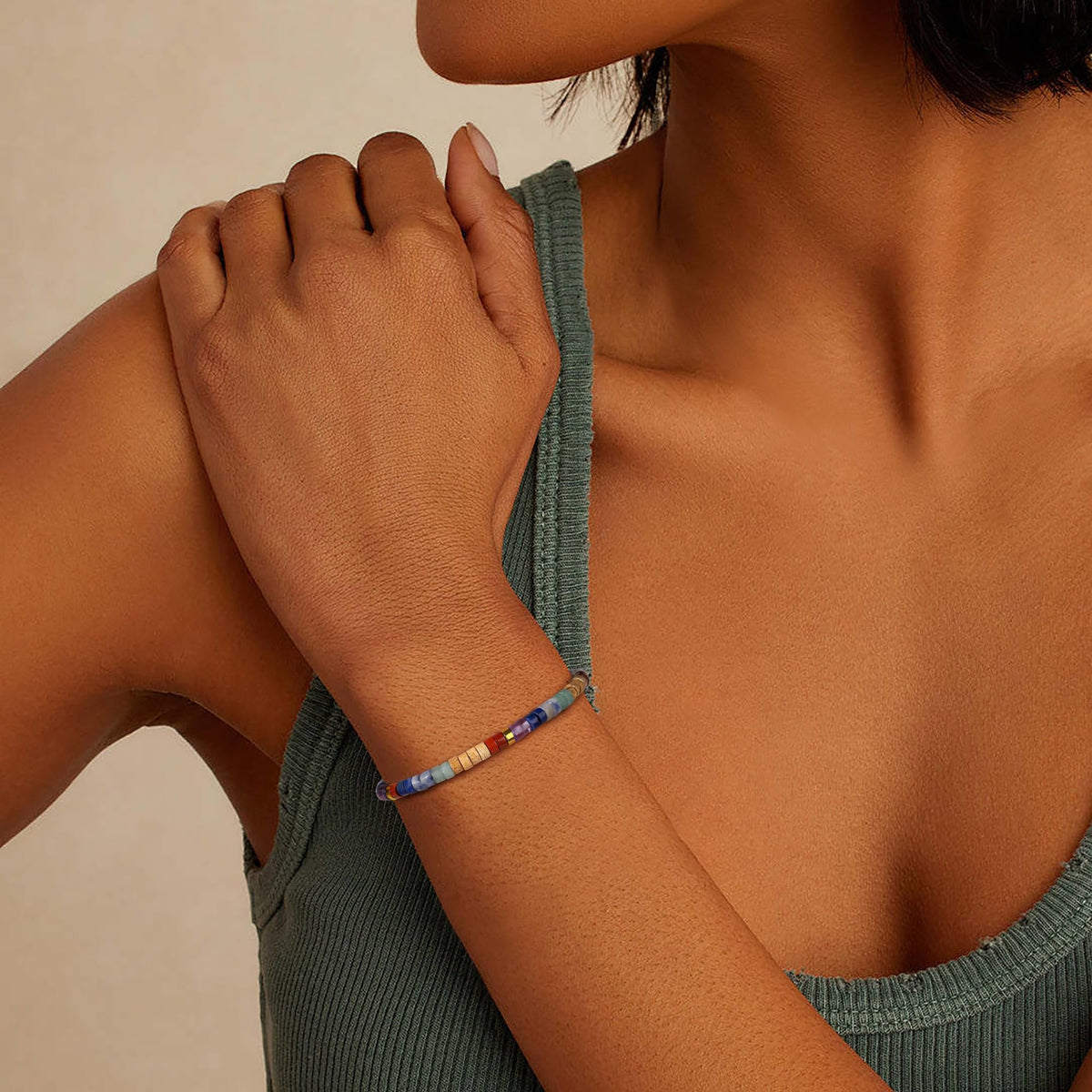 JoycuFF Chakra Bracelets for Women Crystals and Healing Stones Bracelets Crystals Healing Bracelet for Women Christmas Gifts for Woman Spiritual Anxiety Relief Items Bracelets for Woman