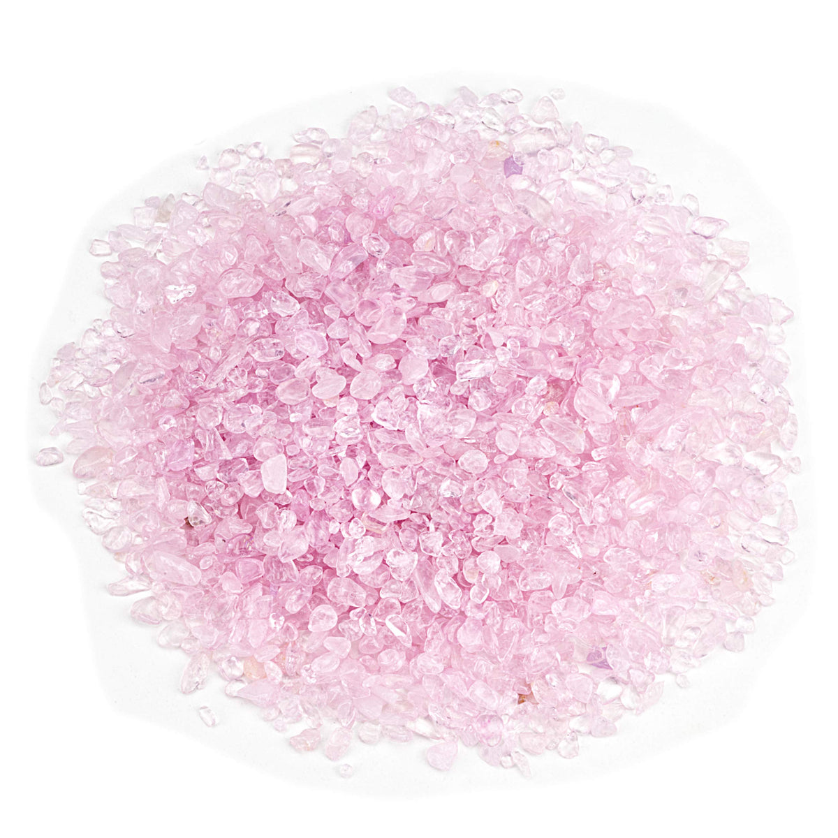 Cherry Tree Collection 1/2 Pound Polished Tumbled Gemstone Chips, Pebbles, Crystal Chips Bulk for Jewelry Making, Healing, Plants, Succulents, Aquariums, Decoration, Chakra (Rose Quartz)