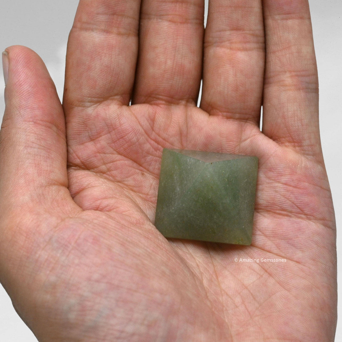 Amazing Gemstone Green Aventurine Pyramid Crystal Healing Stones - 1" Great Pyramid Figurine of Natural Stone Pyramid for Meditation, Reiki, Chakra Balancing and Crystal Pyramids Grid