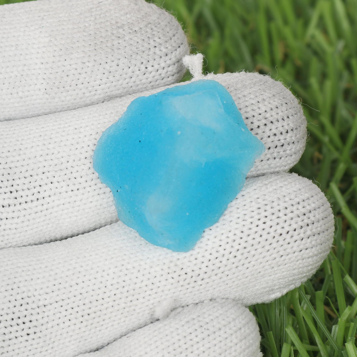 GEMHUB Sky Blue Aquamarine 43.00 Carat Healing Crystal, Natural Aquamarine Uncut Rough Loose Gemstone Necklace For Mens And Women