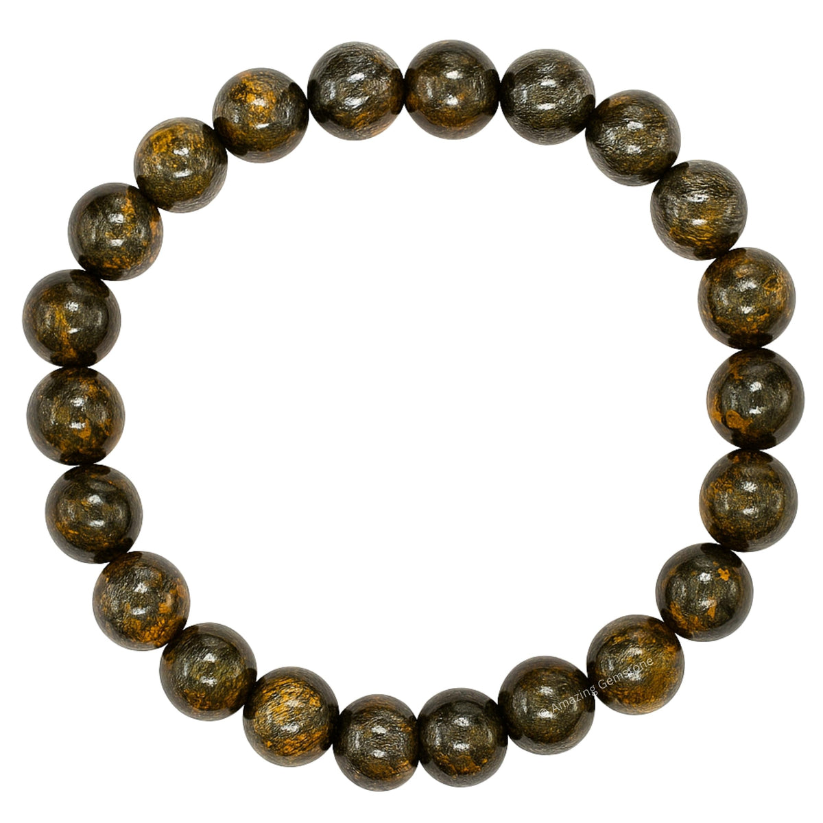 Amazing Gemstone Crystal Bracelet for Women Men's Gifts - Protection Healing Crystal Bracelet - 8mm Gemstone Beaded Stretchable Bracelet Pulseras Para Hombres Mujer Stocking Stuffers Mothers Day Gift (Bronzite)