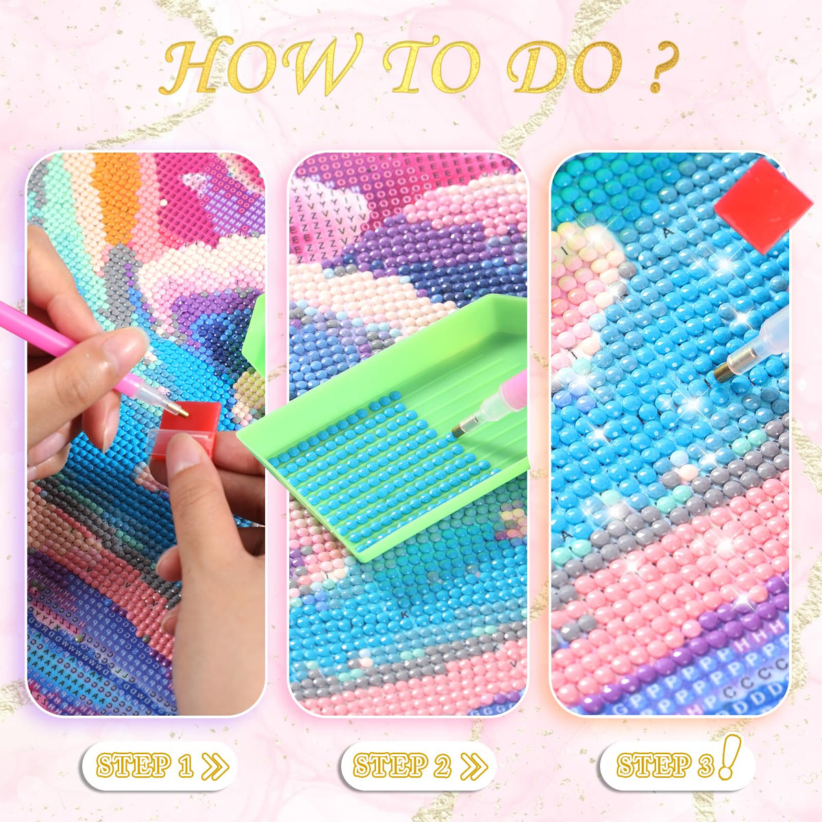 UIBDVKS Diamond Painting Kits for Adults Bless Our Home Painting DIY 5D Full Drill Diamond Dots Paintings with Diamonds Gem Art and Crafts Home Decor 12x16 inch