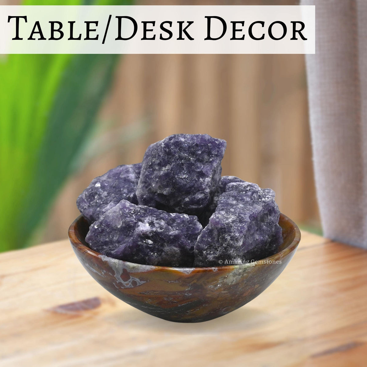 Amazing Gemstone Lepidolite Raw Crystals and Healing Stones, Natural Rocks for Tumbling and DIY Raw Stones and Crystals (1 Piece)