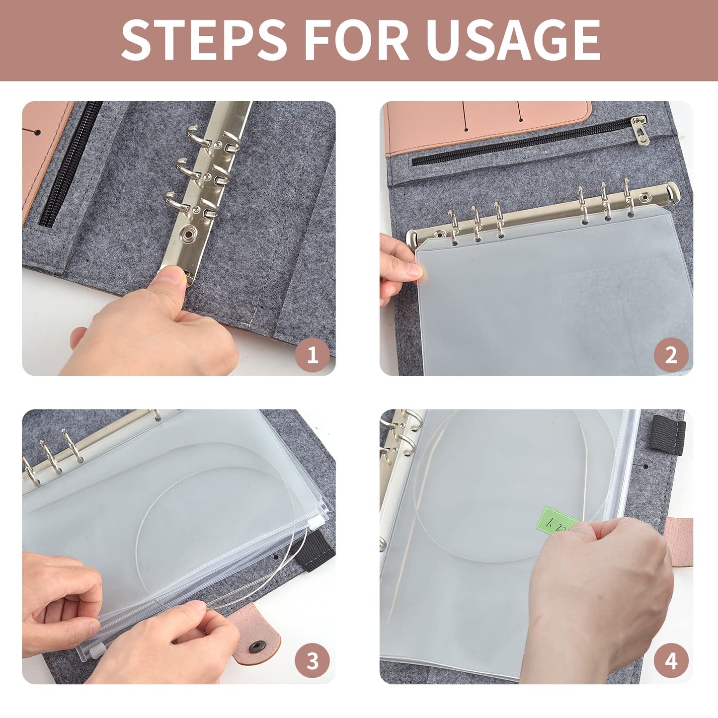 10×7 Inch Circular Knitting Needle Case Knitting Needles Storage for Knitting Needles Collecting (NO Accessories Included)