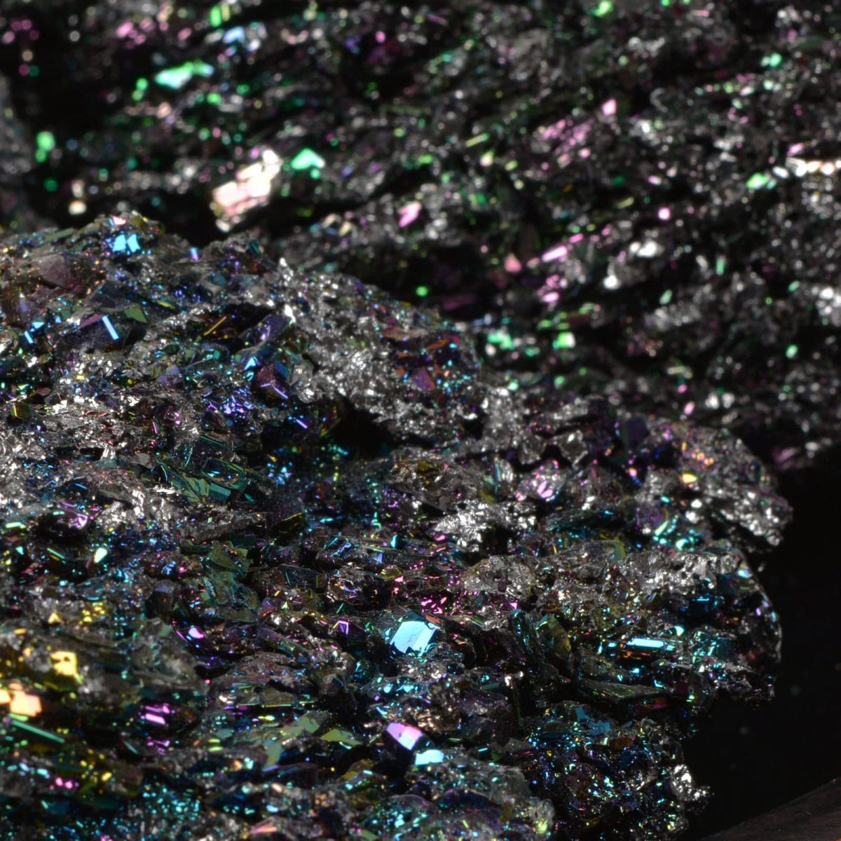 Justinstones 1pc Rainbow Carborundum Silicon Carbide Mineral Crystal Specimen Healing Reiki Healing Stone