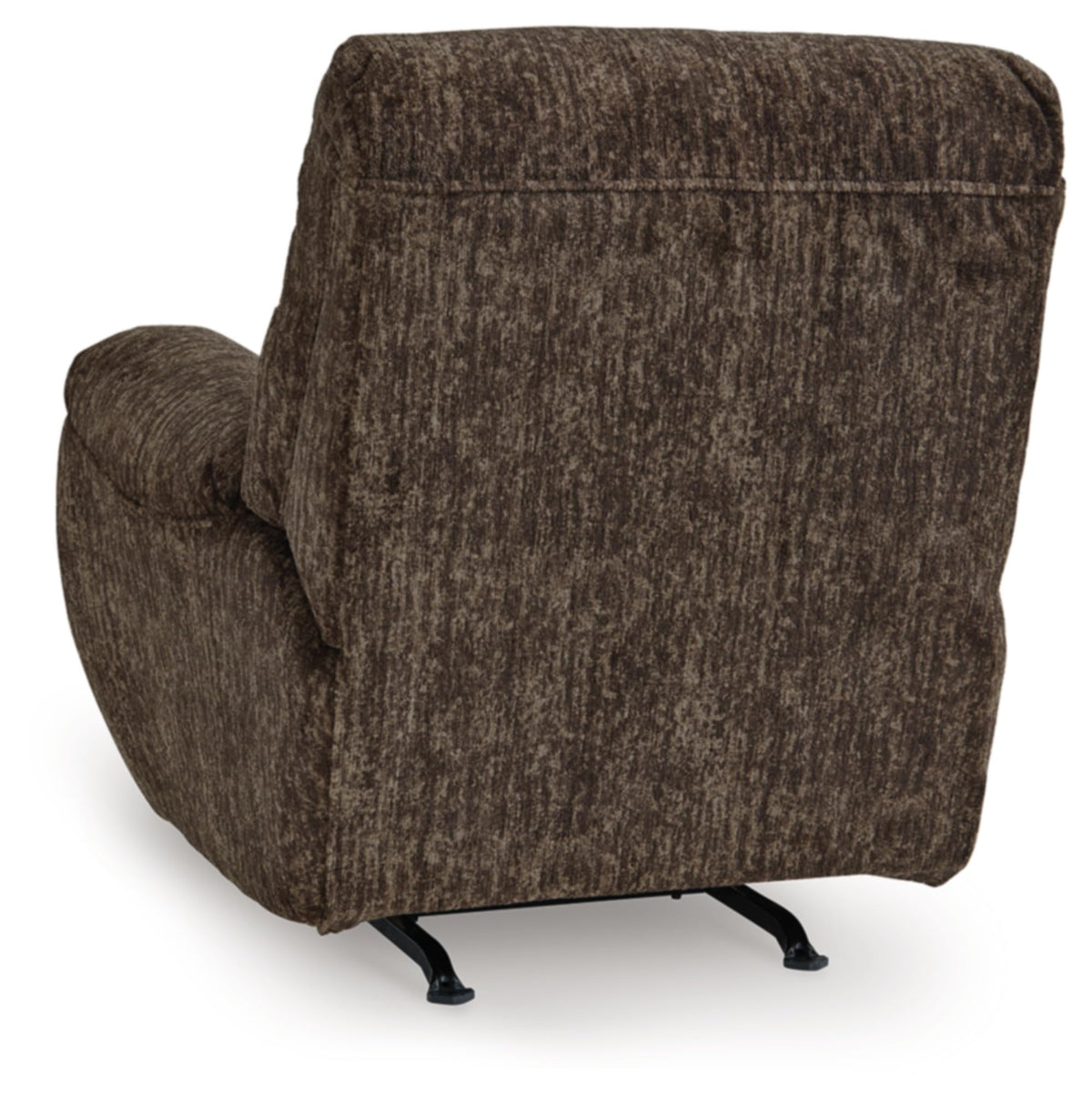 Signature Design by Ashley Rampant Casual Manual Rocker Recliner with Pillow-Top Arms, Dark Brown