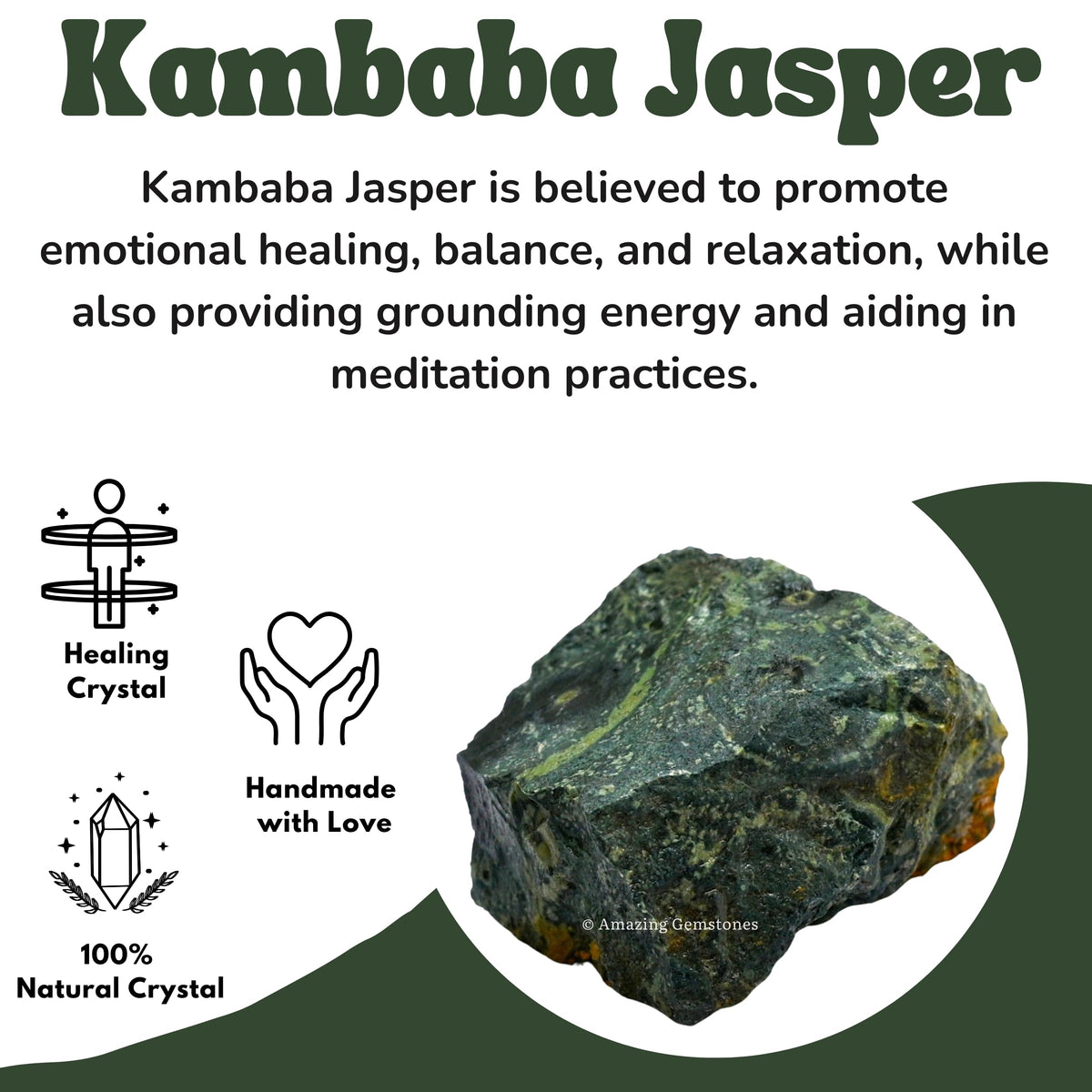 Amazing Gemstone 2 Pieces Kambaba Jasper Raw Crystals and Healing Stones, Natural Rocks for Tumbling and DIY Raw Stones and Crystals