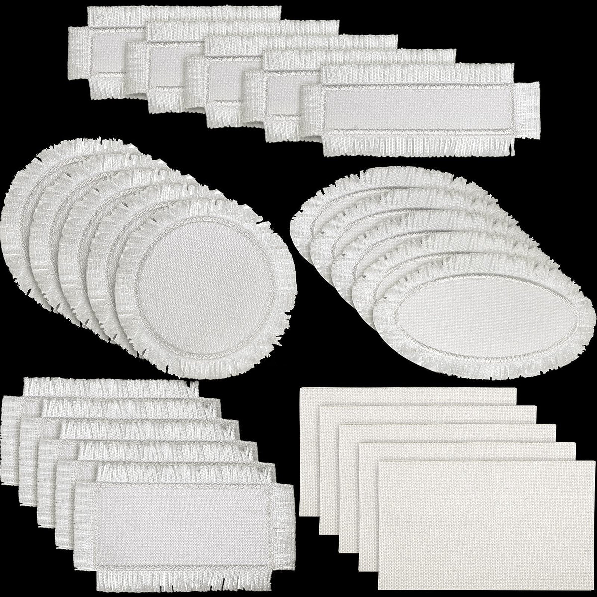 25 Pieces Sublimation Hat Patches Distressed Sublimation Patches Iron on Blank Patches Fabric Repair Sublimation Blank Patch Patches for Hats Clothes Uniforms Jeans Backpacks Dog Vest