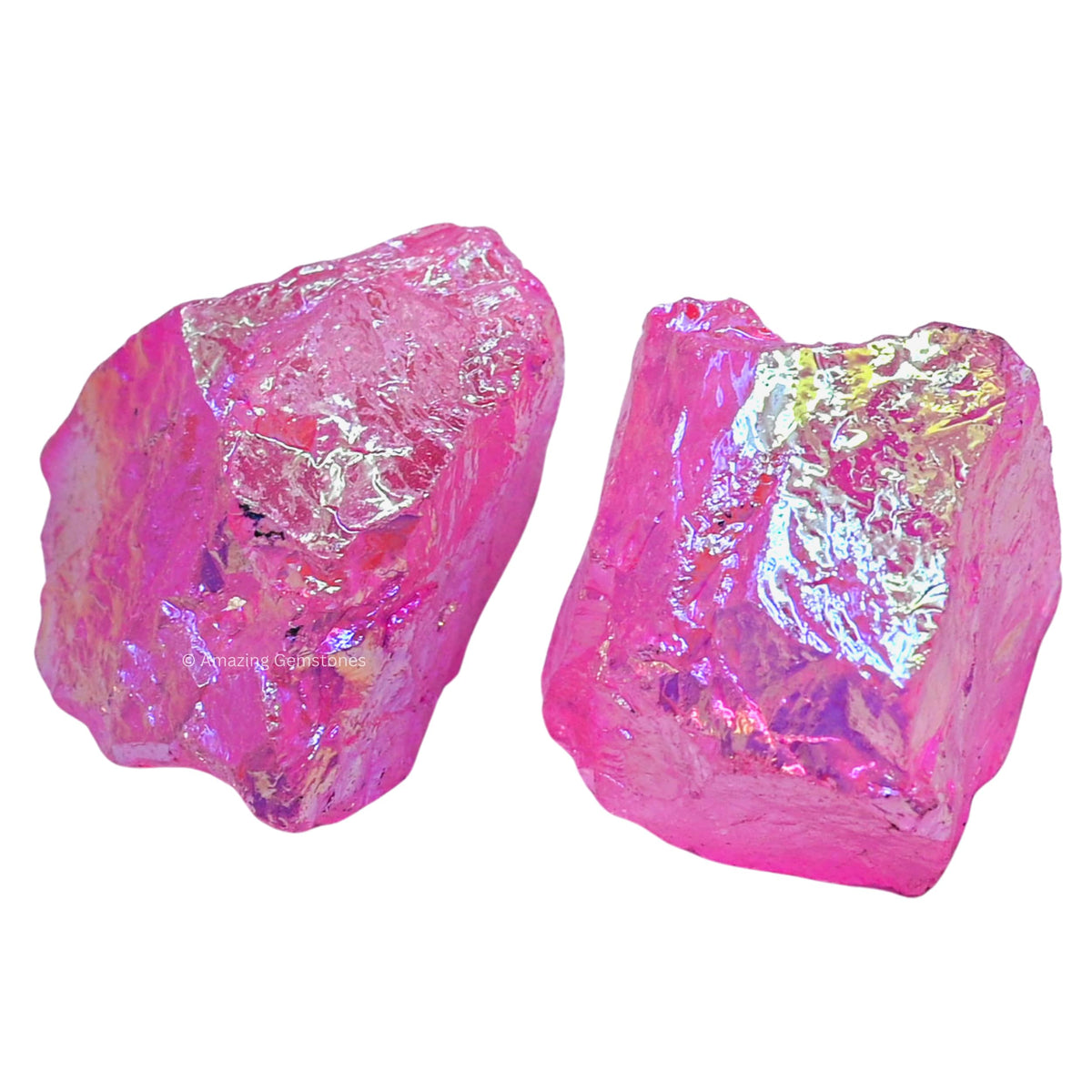 Amazing Gemstone Rose Aura Quartz Raw Crystals and Healing Stones, Natural Rocks for Meditation and DIY Raw Stones and Crystals (1 lb)