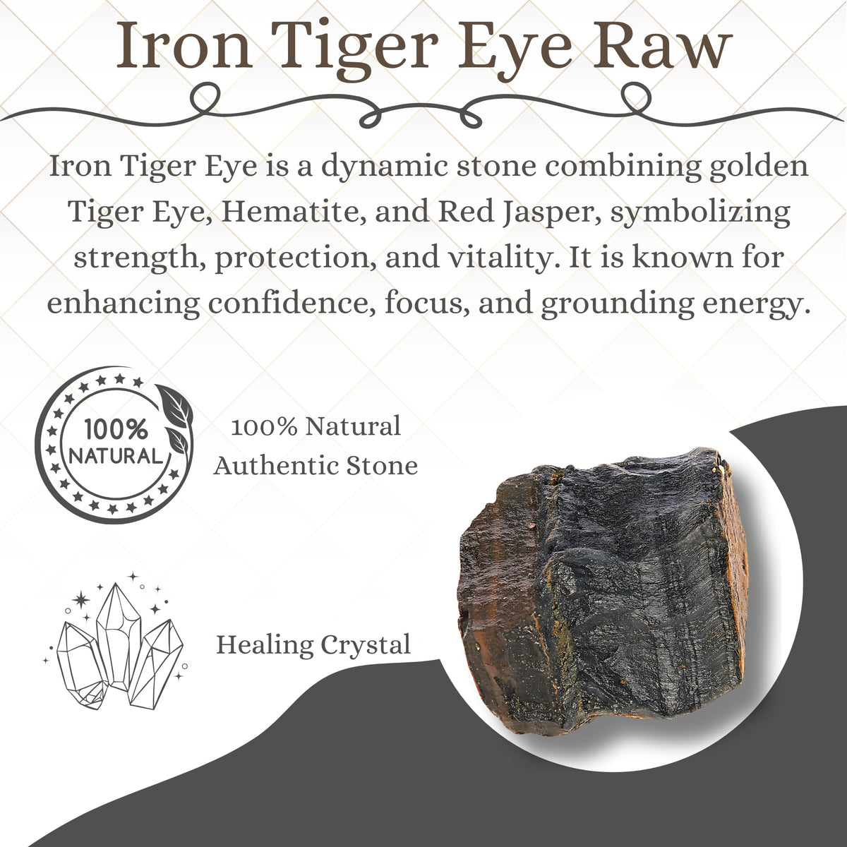 ANAYA AGATE Iron Tiger Eye Raw Crystals Rough Gemstones with Authenticity Card, Velvet Pouch Raw Stones for Tumbling, Cabbing, Polishing, Cutting Natural Healing Crystals for Home Decor, DIY Stones (2 Piece)