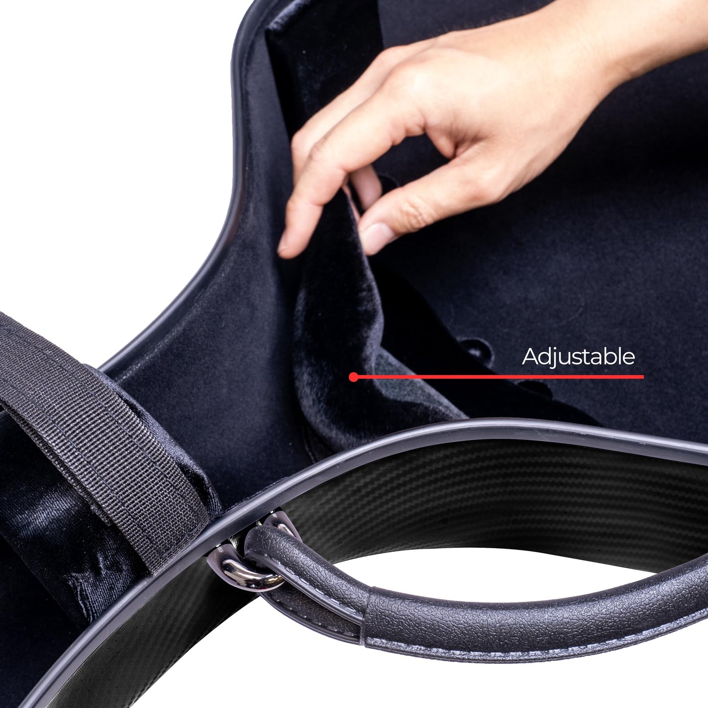 MI&VI CP-7006 Pure Poly Carbon Fiber Cello Case 4/4 Hard Shell 11lb (Full Size) with Wheels | Carry Straps | Rigid Protection | Tough Shell (Black)