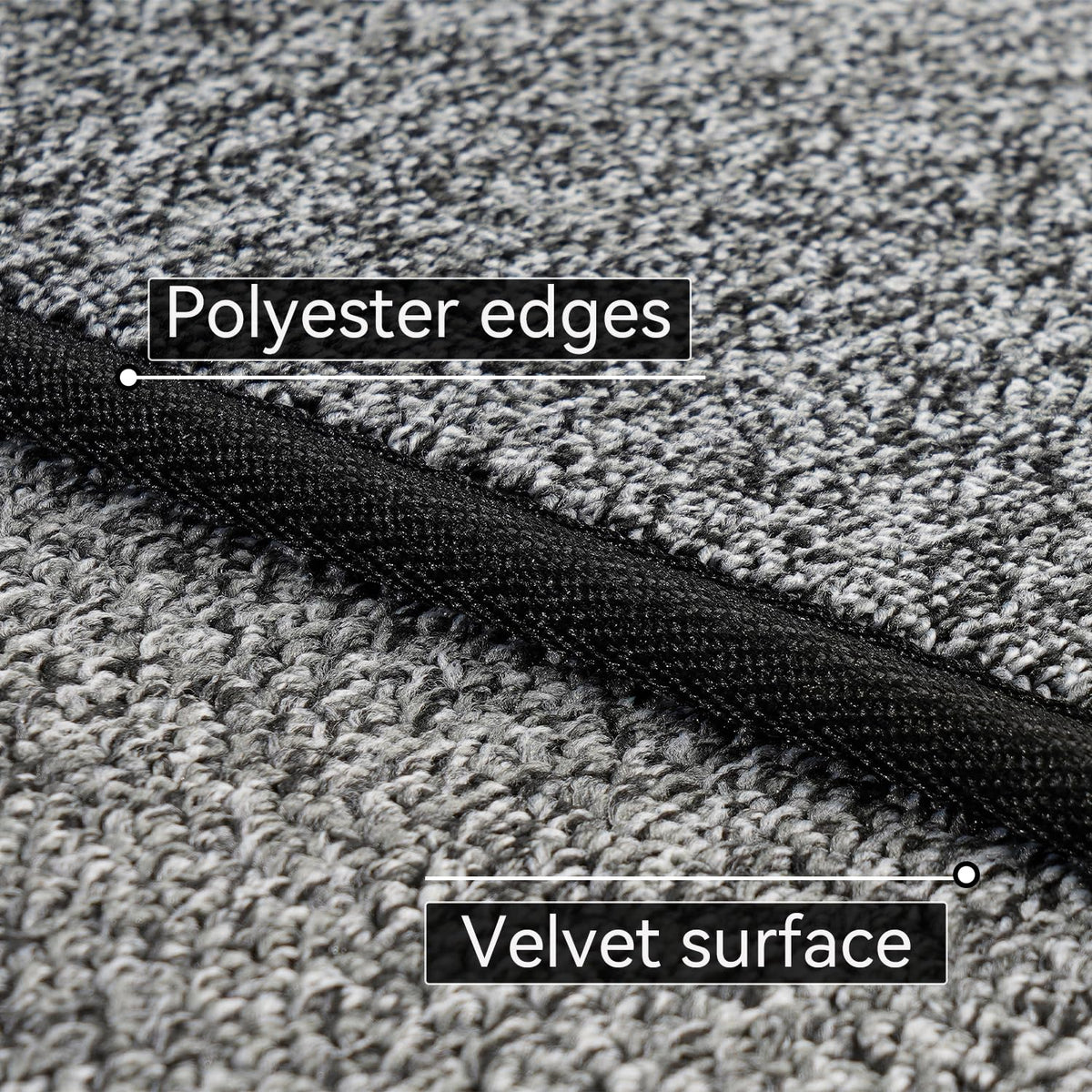 AREDO Runner Rug with Non Slip Rubber Backing, Washable Soft Floor Carpet for Kitchen, Hallway, Entryway Indoor, Bedroom, Laundry, Low Pile Area Rugs, Solid color with Pointillism style, 2*6 ft BLACK