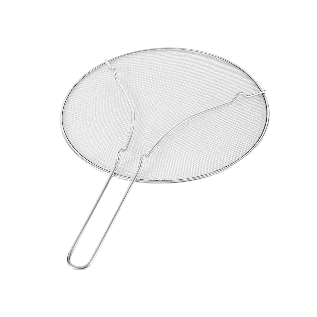Restaurantware Splatter Screen 1 Count 13" Fine Mesh Cover Stainless Steel Splatter Guard with Resting Feet Cooking Protector for Frying Pan, Cooking Pots, Saute, Grease and Oil, Kitchen Tool