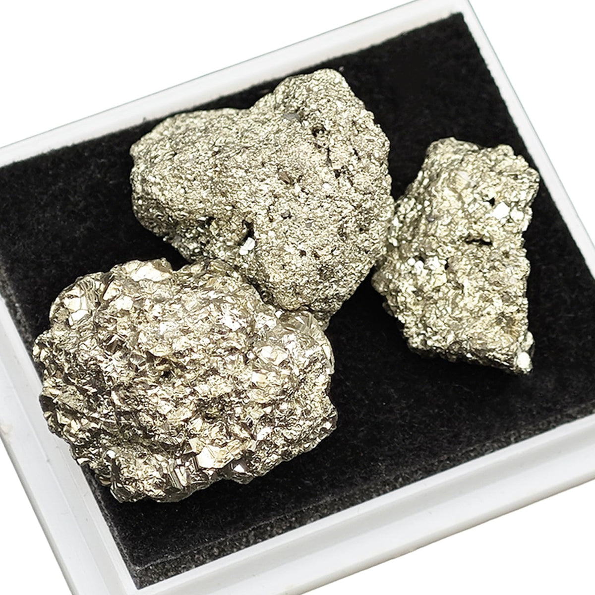 fengshuisale Natural Pyrite Crystal Stone for Luck,Success,Making Changes,Confidence in Business,Creativity,and Inspiring Passion Home Decor (Pyrites)