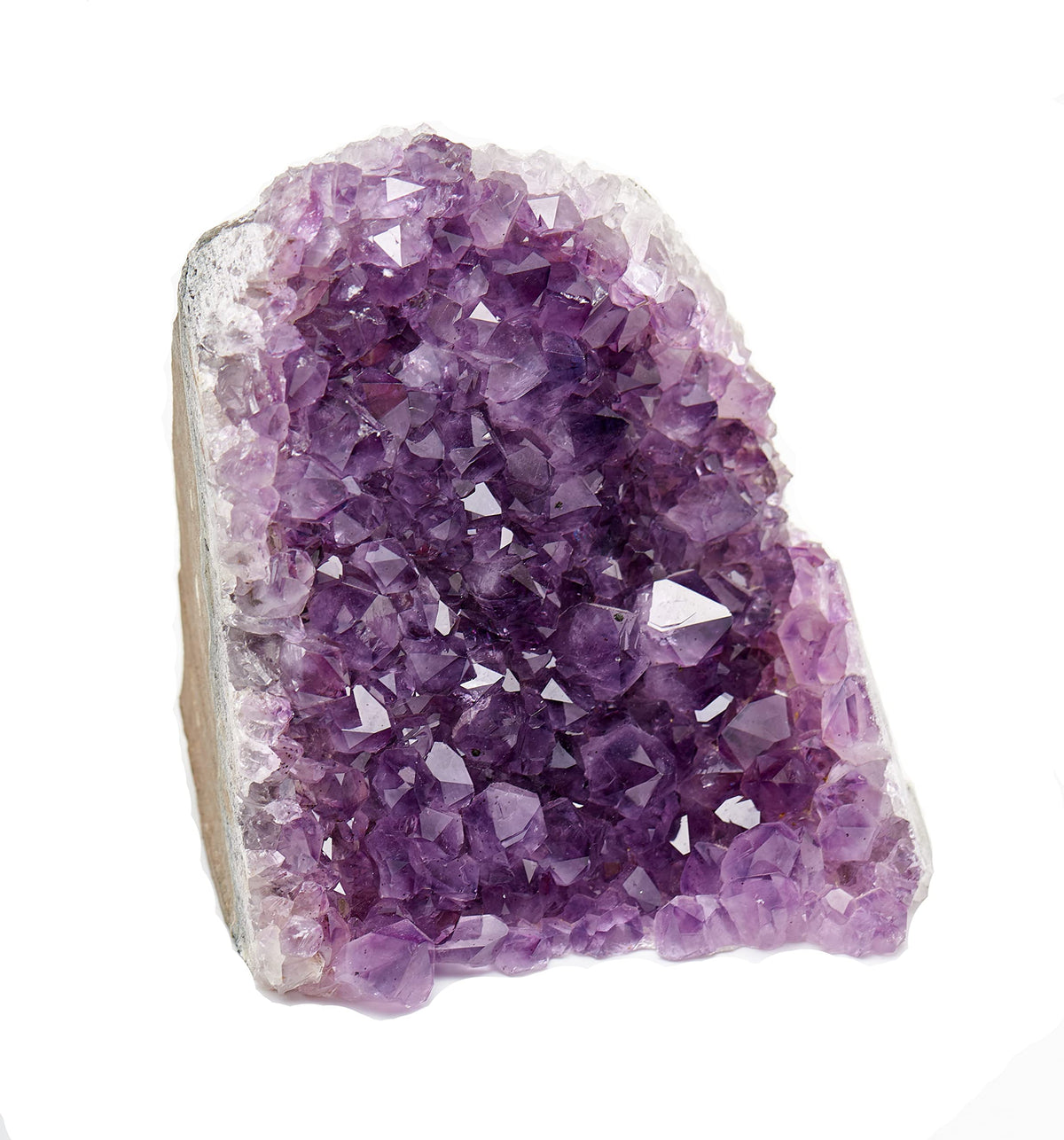 SAMSARI 1.5 to 2 Lb Amethyst Crystal Geode From Uruguay – 4" to 6" Height, Natural Large Amethyst Cluster Rock – Crystals and Healing Stones by Samsari