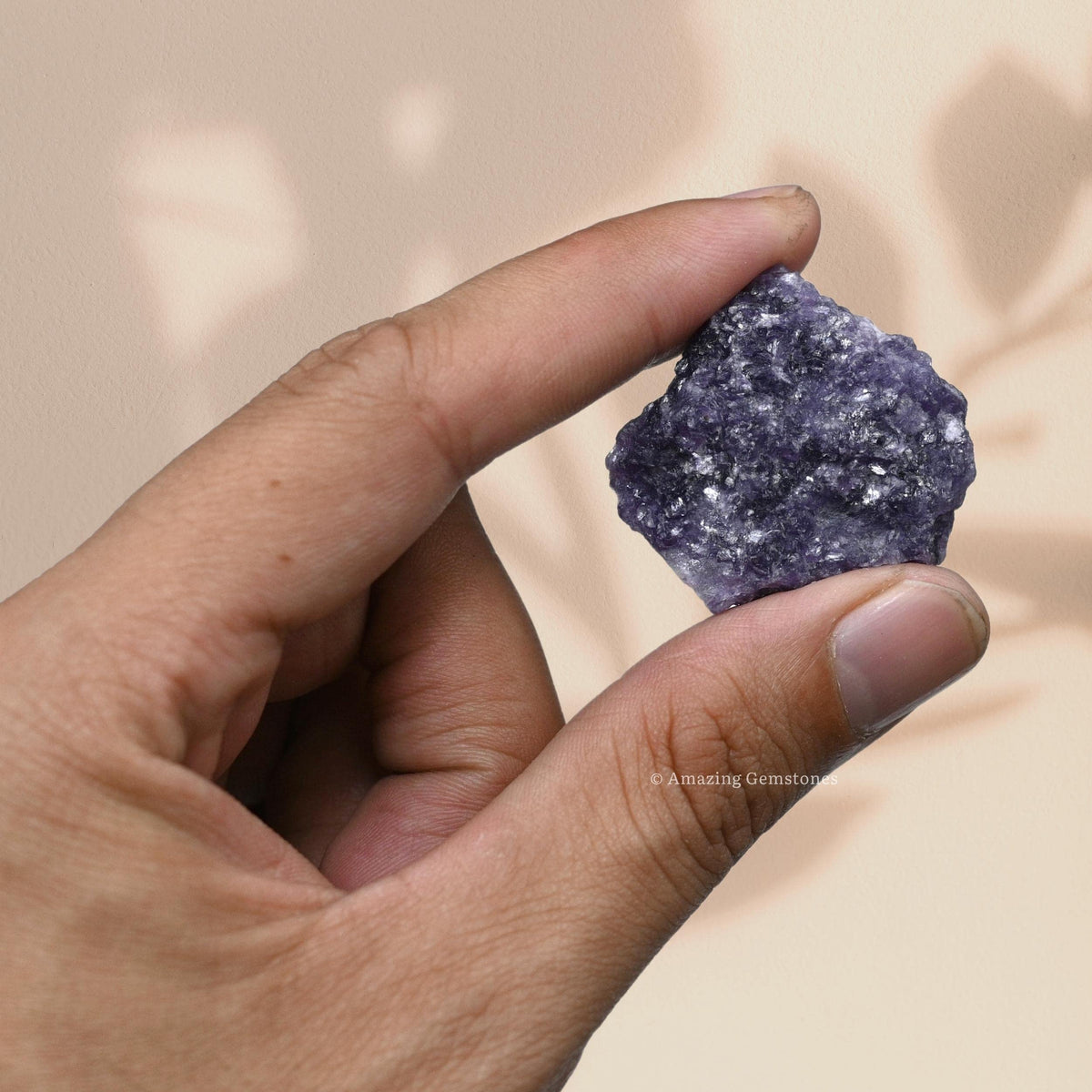 Amazing Gemstone 2 Pieces Lepidolite Raw Crystals and Healing Stones, Natural Rocks for Tumbling and DIY Raw Stones and Crystals