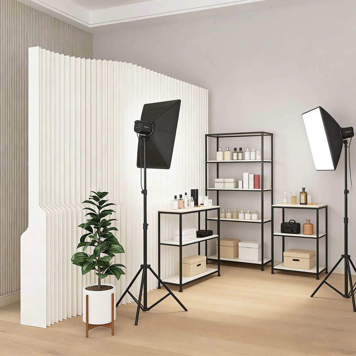 Foldable Room Divider Panel, Honeycomb Structure, Lightweight, Freestanding Privacy Screen for Office, Home, Studio, Temporary Wall Divider for Space Separation (118x10x71in)