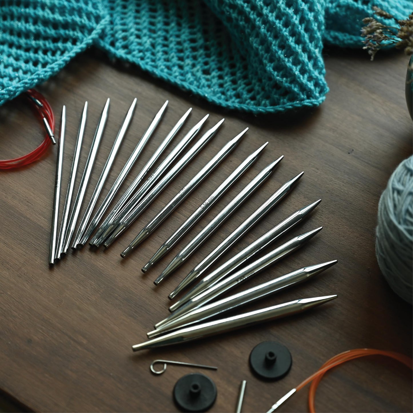 KnitPro Nova Interchangeable Circular Needles 5" (13cm) | US Size 19 (15mm)