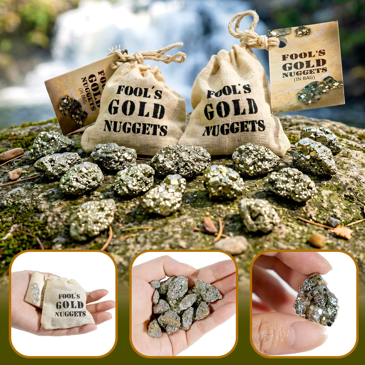 Wowagoga 2 Pack 4.5 Oz Natural Pyrite Stone Raw Pyrite Crystal for Cabbing Tumbling Reiki Healing