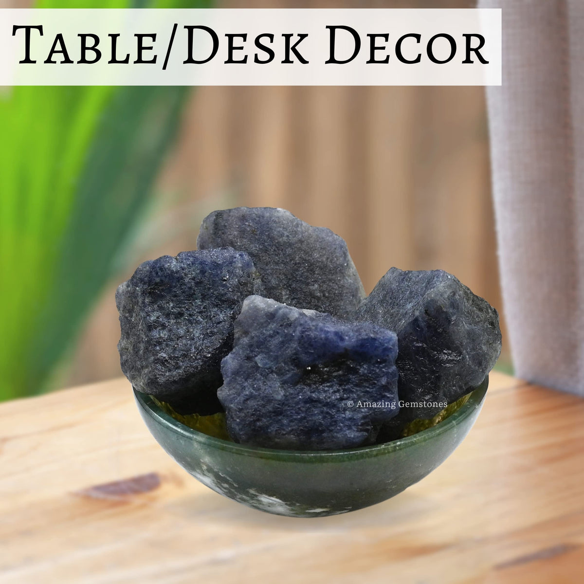 Amazing Gemstone Iolite Raw Crystals and Healing Stones, Natural Rocks For Tumbling - DIY Raw Stones And Crystals (1 Piece)