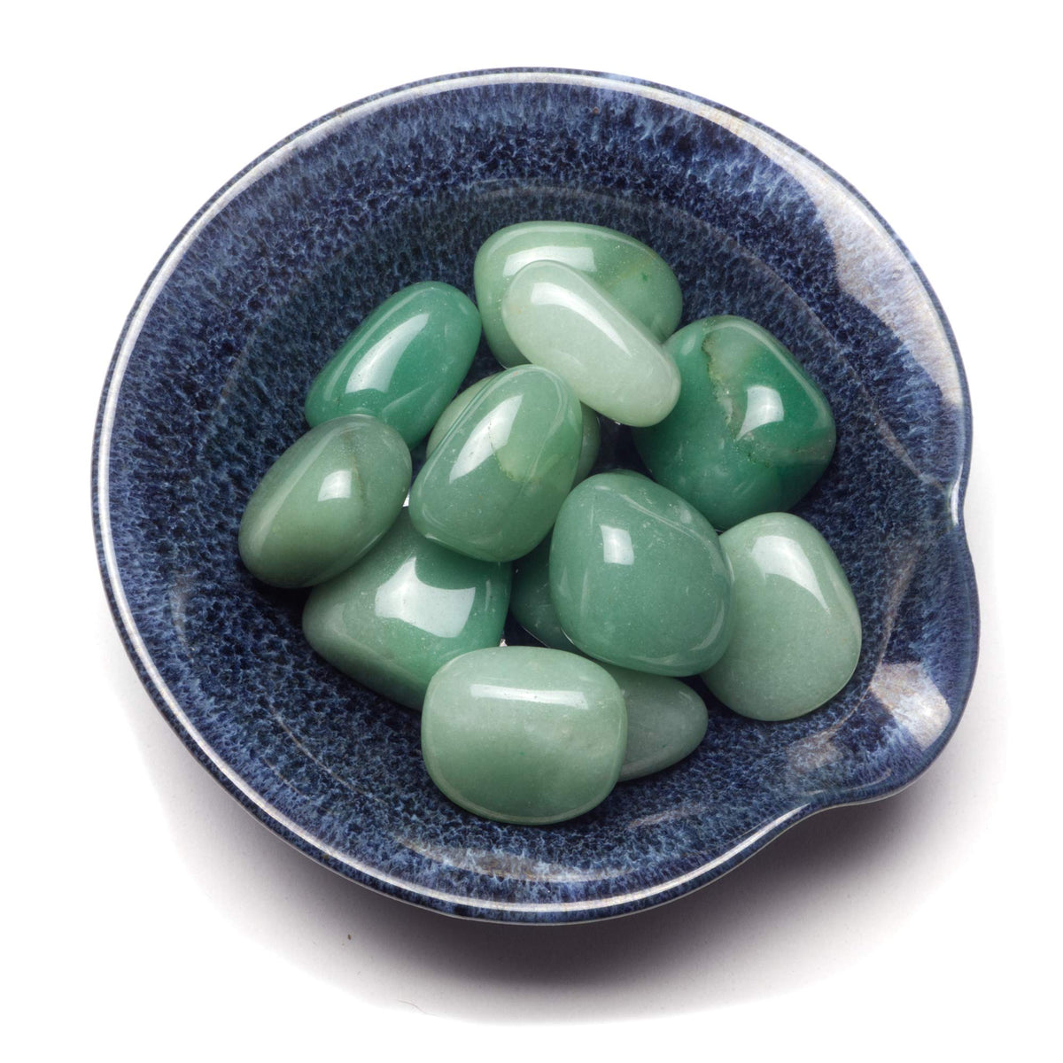 Cherry Tree Collection 1/2 Pound Polished Stones - 1/2" - 1" Size Tumbled Stones - Tumbled Crystals Bulk for Healing, Reiki, Chakra (Green Aventurine)