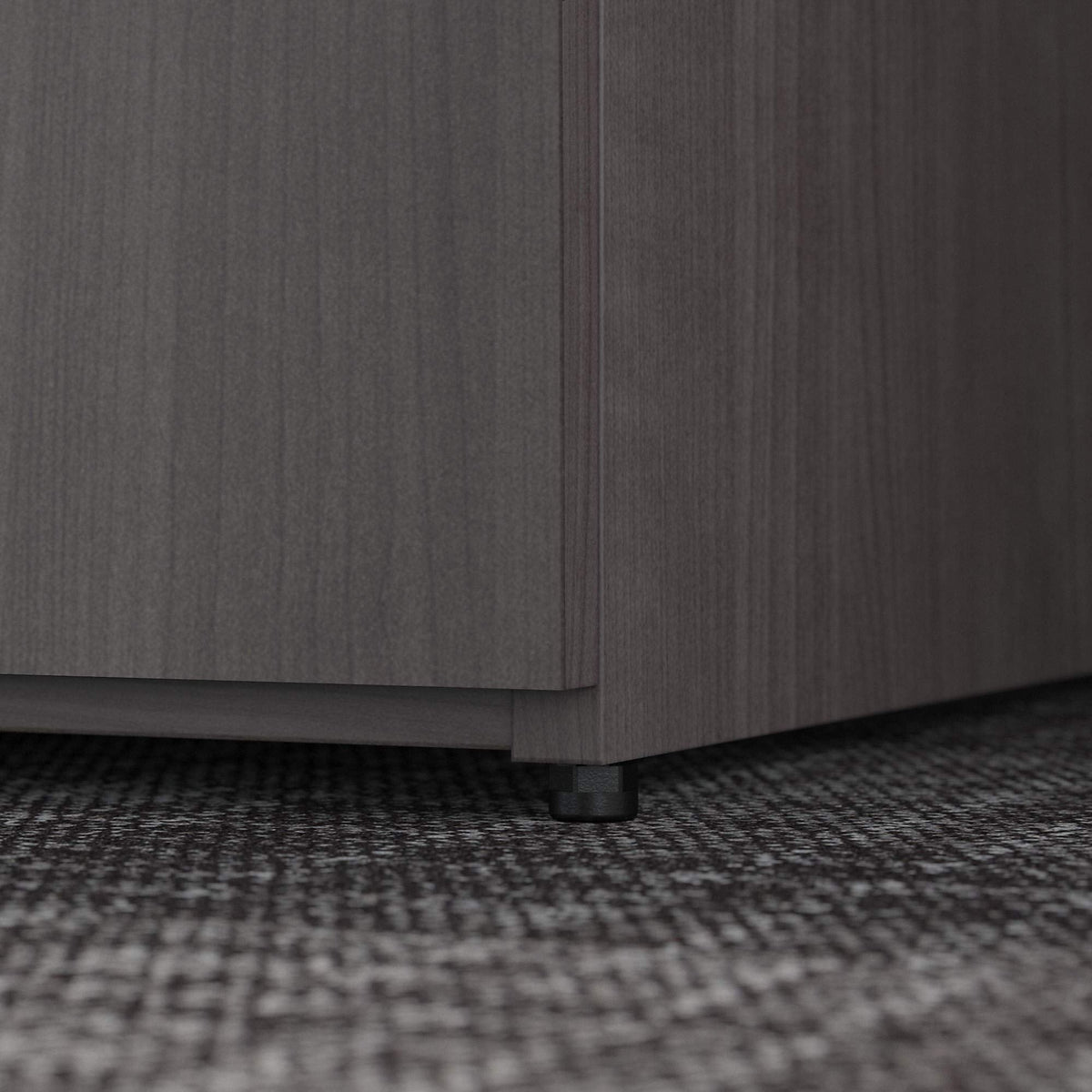 Bush Business Furniture Office 500 36W Storage Cabinet with Doors in Storm Gray - Assembled