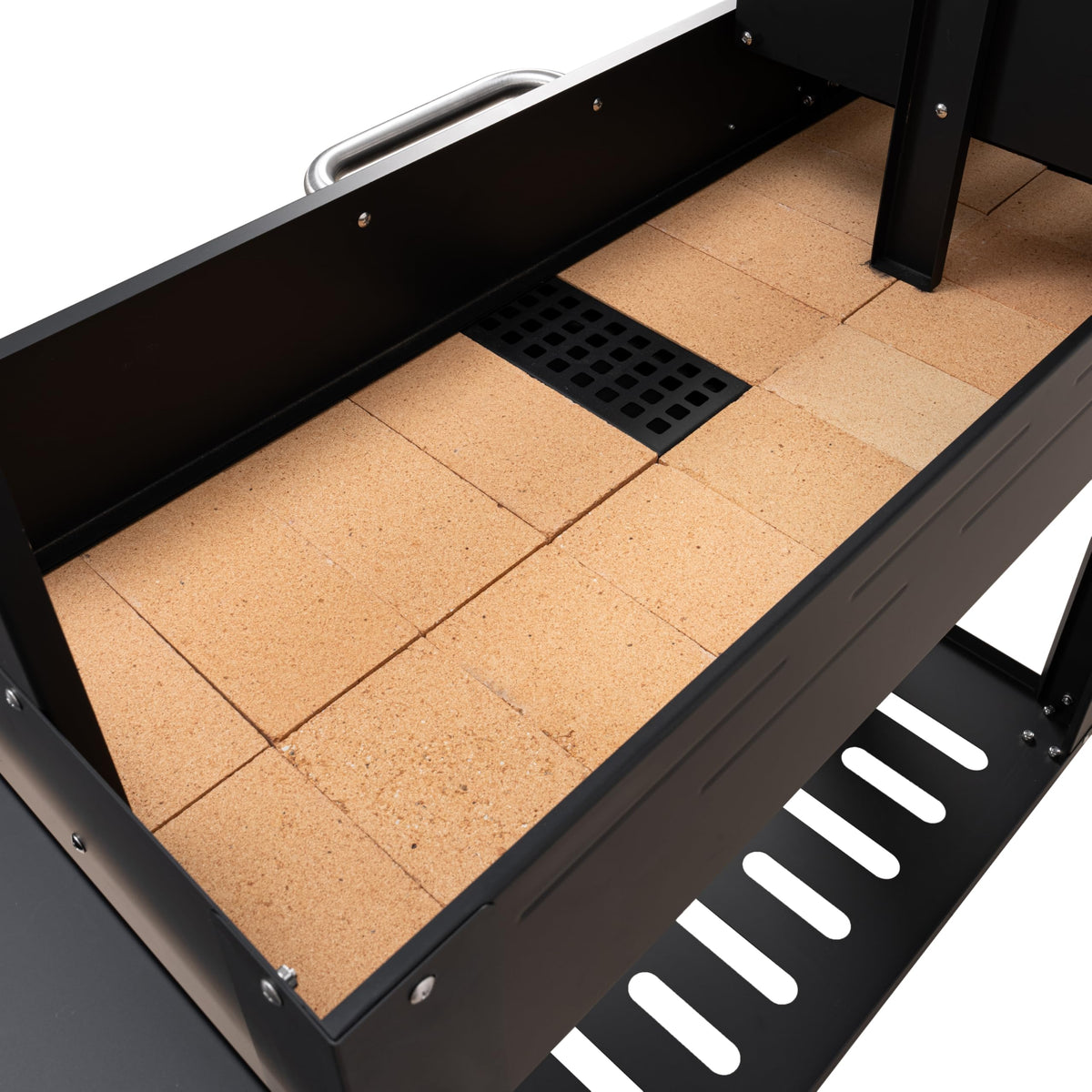 KoolMore 54 in. Charcoal BBQ Grill, Santa Maria Argentine Outdoor Grill with Interchangeable V Grates, Large Barbecue Grill for Outdoor Cooking, Black