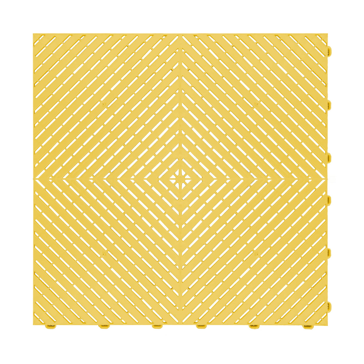 Swisstrax Ribtrax Smooth PRO Interlocking Garage Floor Tiles, 15.75 x 15.75-Inch, Citrus Yellow, 24 Piece Set