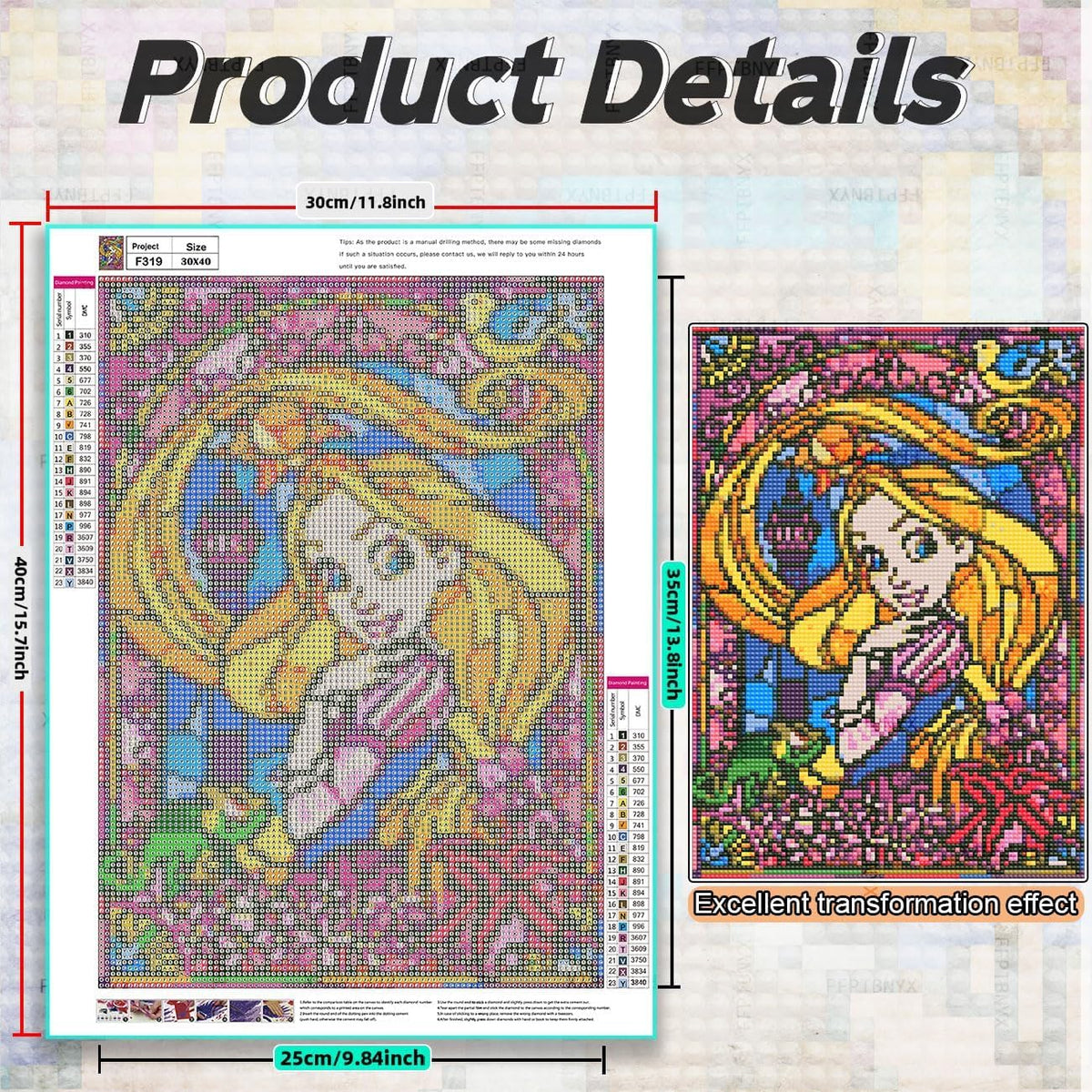 FFPTBNYX 12Pack Diamond Painting Kits for Adults,5D Cartoon Series Diamond Art Kit for Beginners, DIY Paint with Diamonds Round Full Drill Paintings Gem Art for Home Wall Decor 12x16 Inch