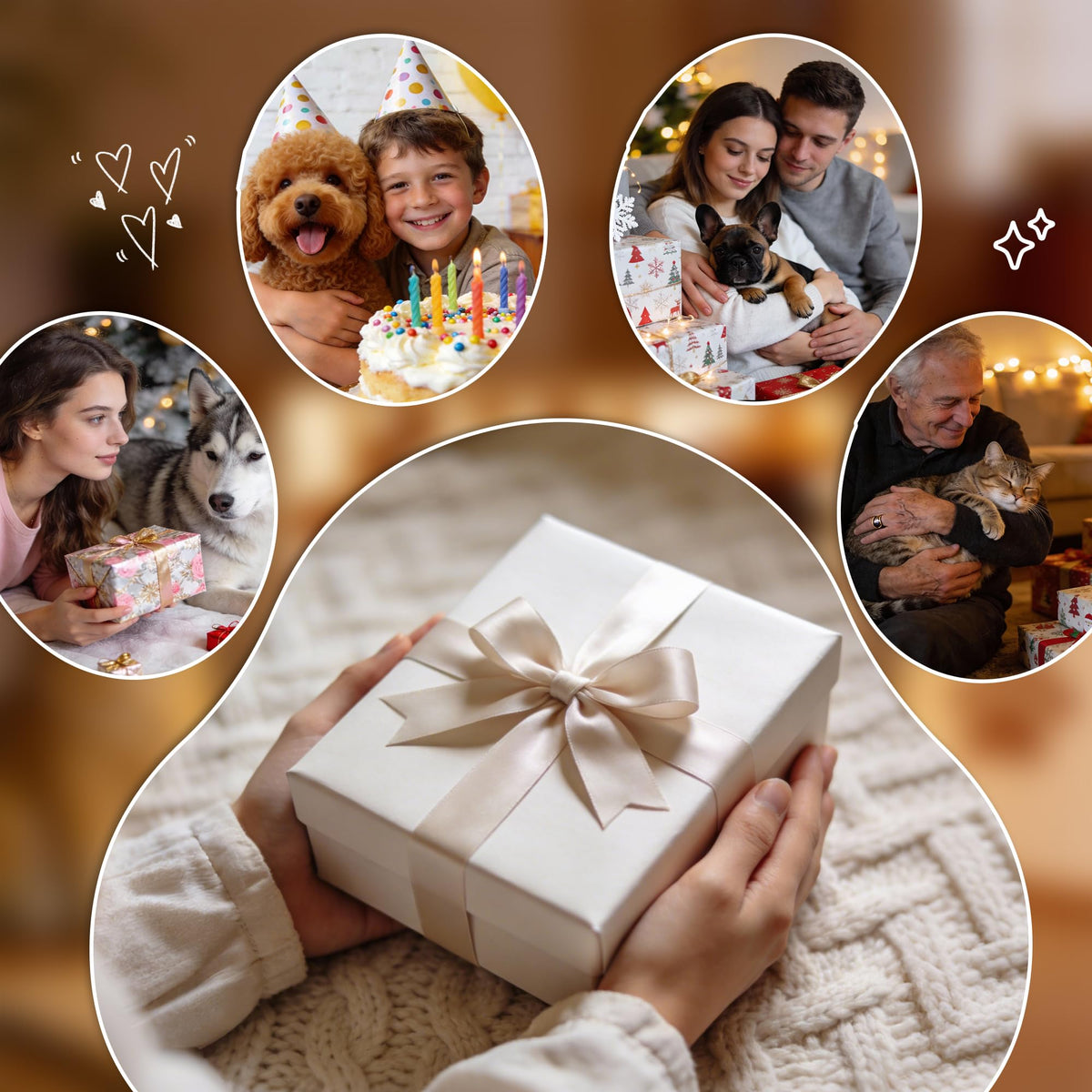 Dog Photo Frame with LED Night Light, Pet Memorial Gifts Light up Picture Frame Paw Prints Design, Personalized Sympathy Gift for Loss of Dog Cat Owner, Home Tabletop Decor for Pet Lovers (4x6 inchs)
