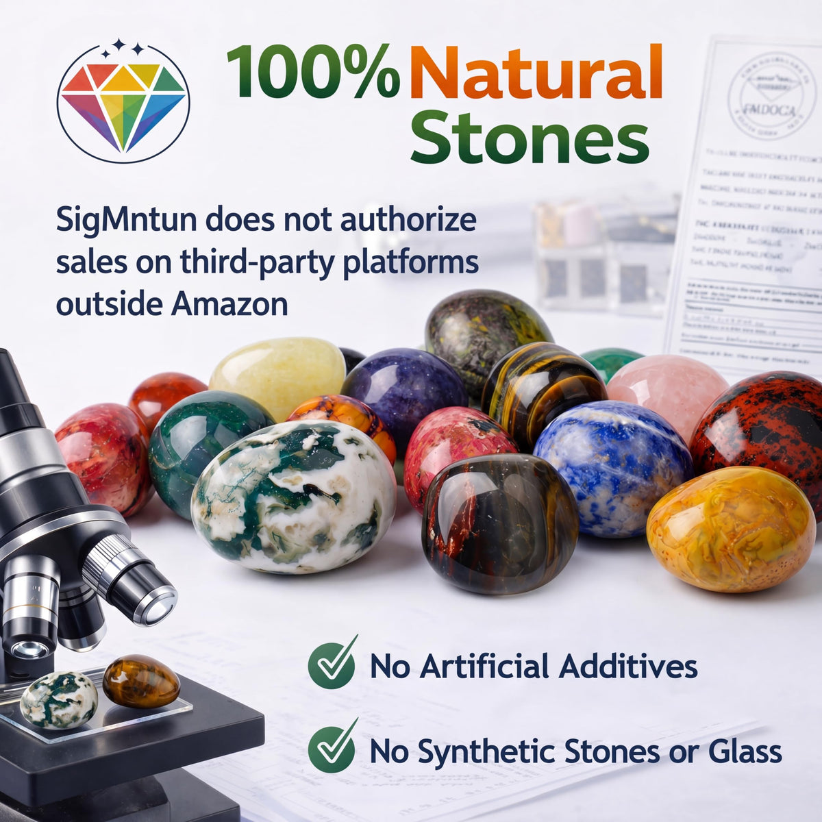 SigMntun Polished 7 Pcs Chakra Healing Stone Rocks Set – 0.8" Natural Tumbled Gemstones, Large Palm-Sized Pocket Stones, Crystal Collection for Reiki, Meditation, Crafts and Home Decor