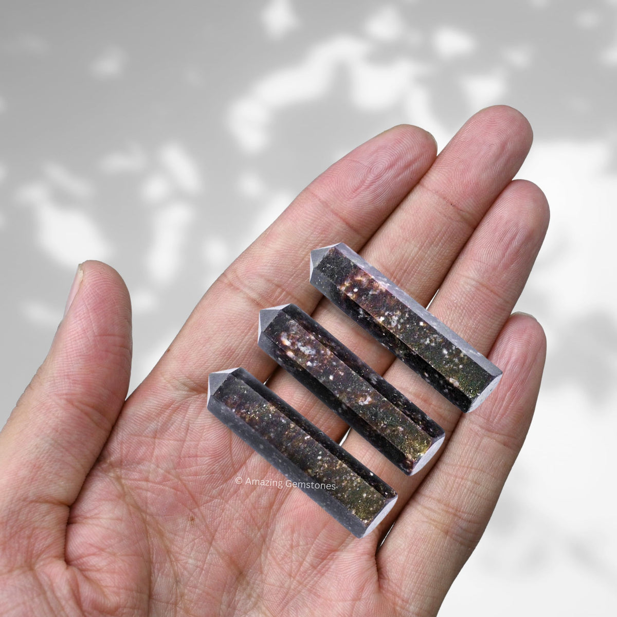 Amazing Gemstone Garnet Crystal Points Bulk Healing Crystals - Pack of 3 Single Terminated Healing Wand Point Bulk Crystals for Crafts, Crystal Grid, DIY Work - Premium Crystals for Beginners Gifts