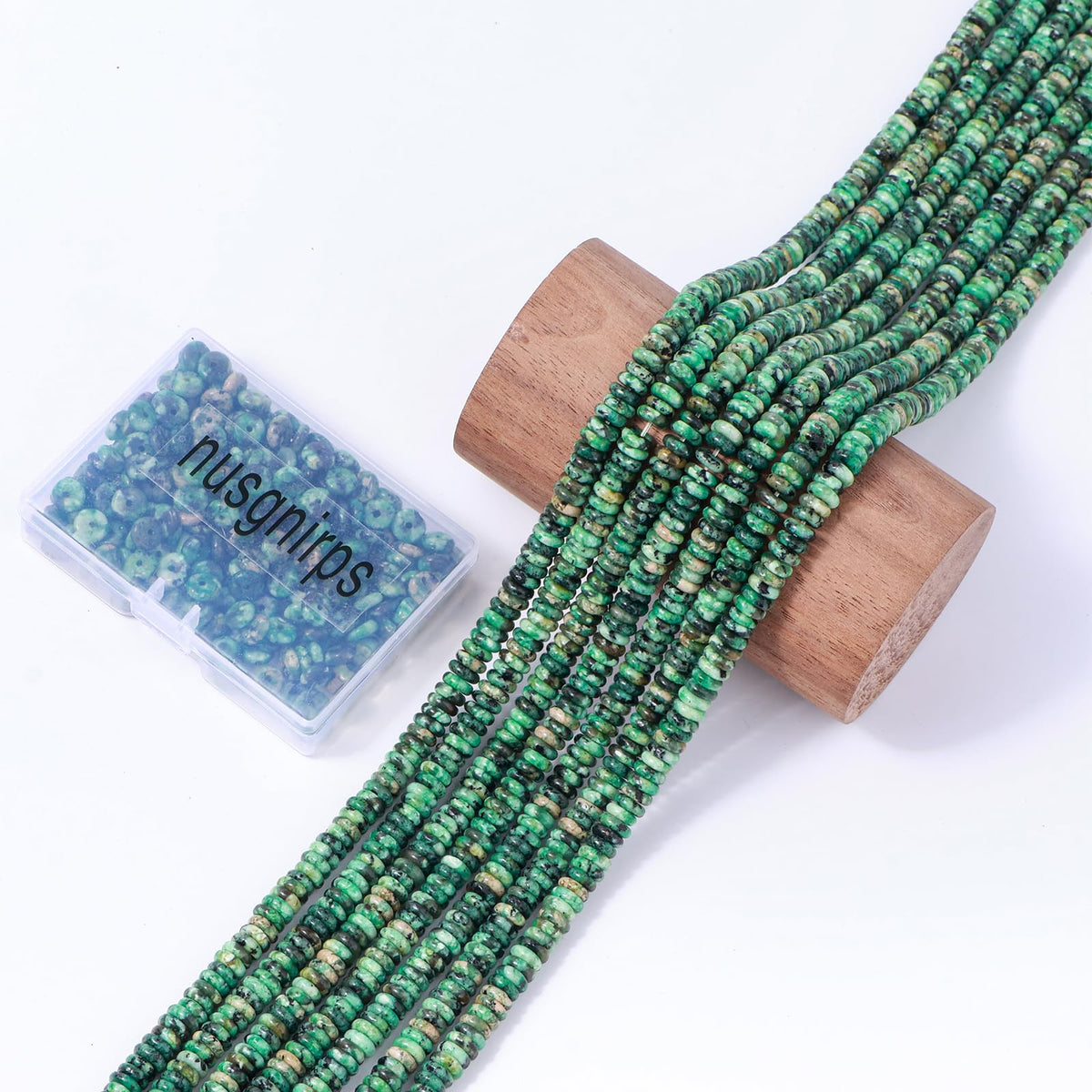 Natural African Turquoise Disk Stone Spacer Beads 6x2mm 38cm/str Flat Rondelle Loose Semi Gemstone Caps for Making Bracelets Necklace