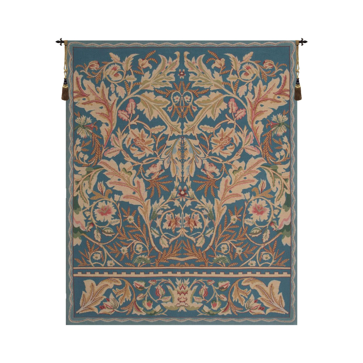 Charlotte Home Furnishings Inc – Acanthus III Belgian Medium Tapestry Wall Hanging | Nature-Inspired Wall Decor | 33 in. x 40 in. | Cotton Blend Wall Art | Living Room Home Decor Accents