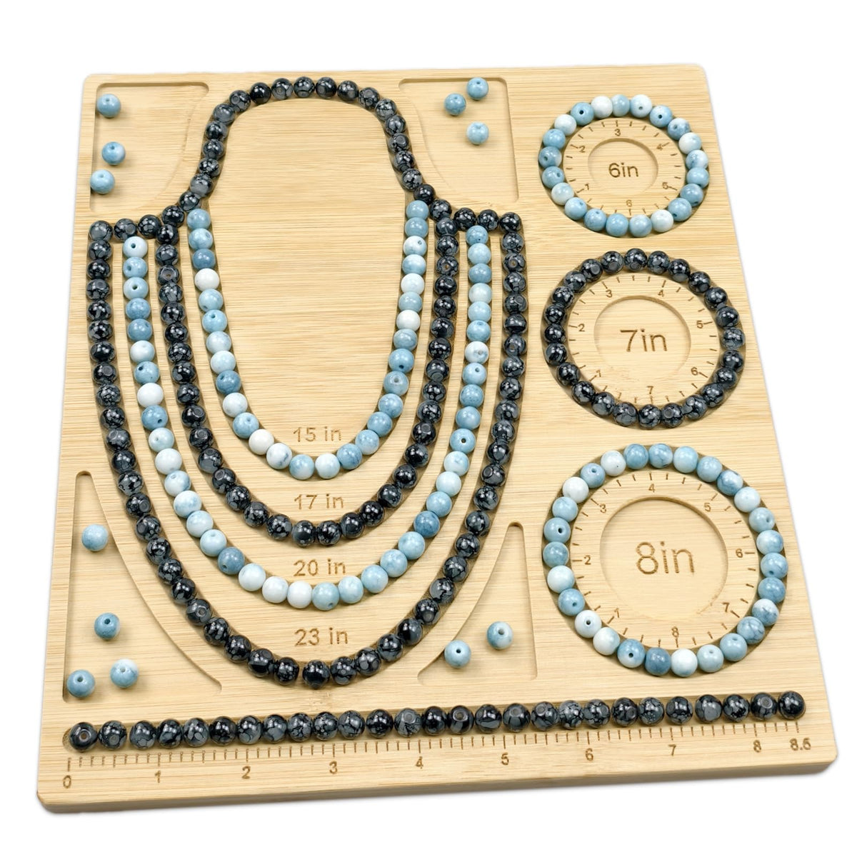 Petoysoso Bead Boards for Jewelry Making, Bamboo Beading Board for Necklace & Bracelet, Jewelry Making Supplies,Beading Supplies
