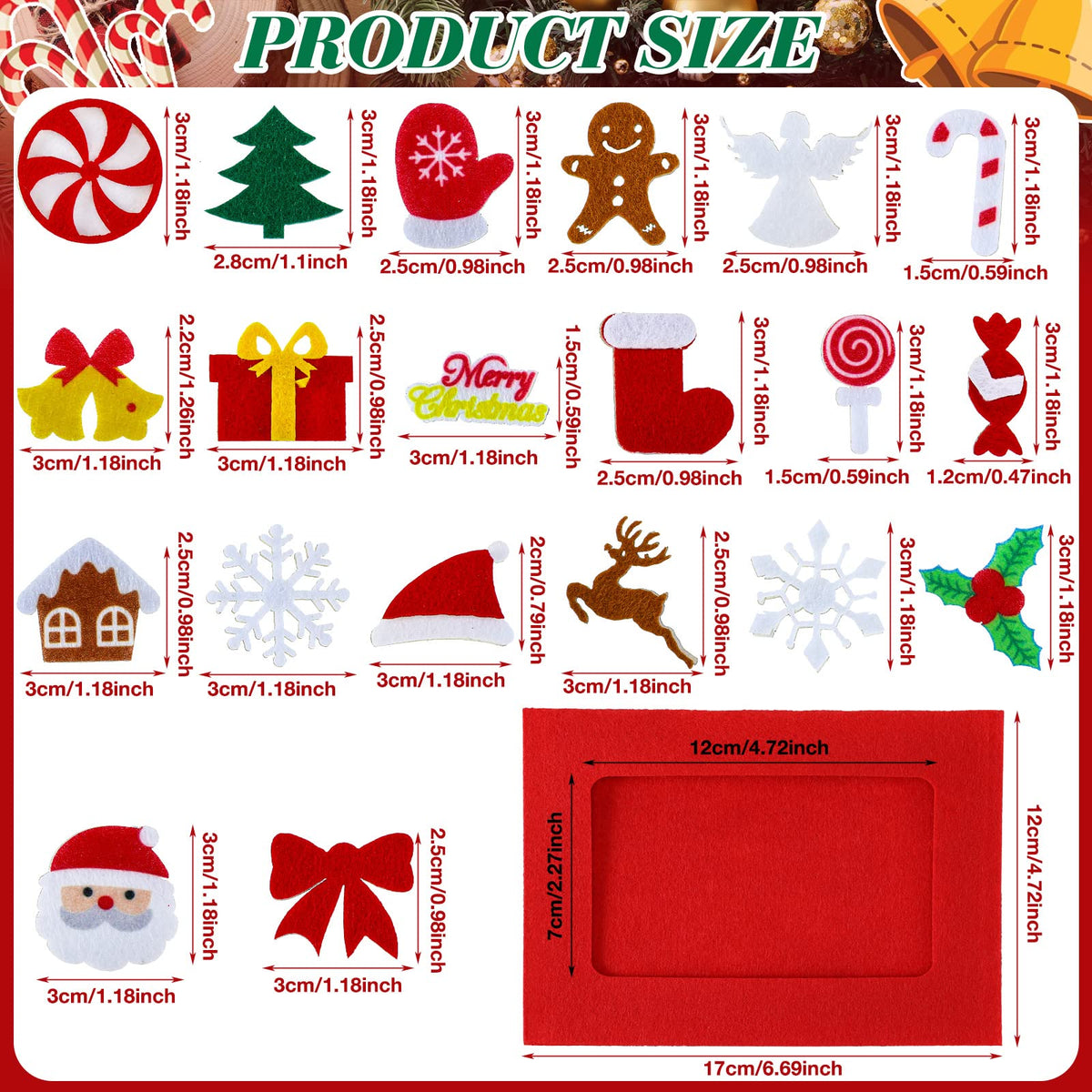 232 Pcs Christmas DIY Picture Frames Craft Kit for Kids 32 Set Felt Photo Frames with Snowflake Christmas Crafts to Decorate with 200 Foam Stickers for Party Favor Home Classroom (Snowflake)